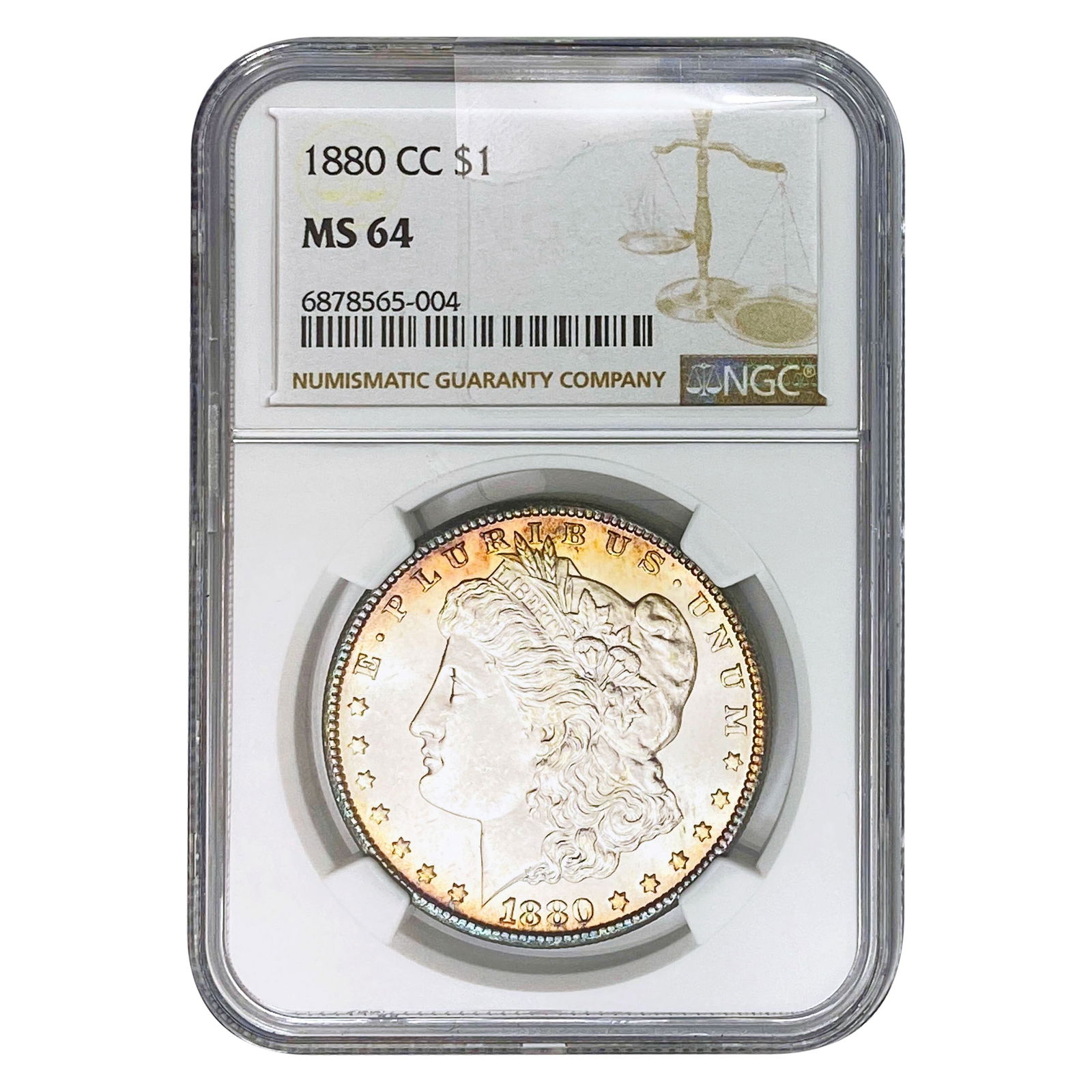 1880-CC Morgan Silver Dollar NGC MS64 (1 of 2)