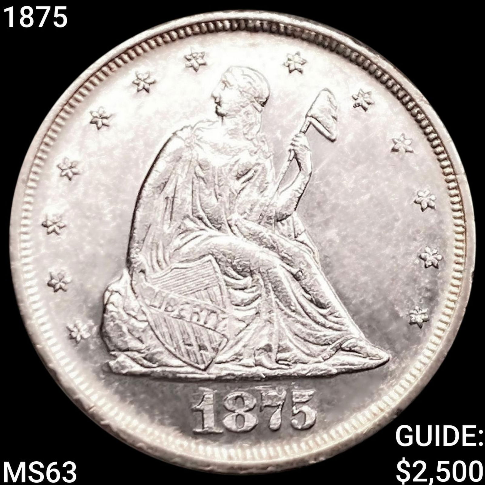 1875 Twenty Cent Piece CHOICE BU (1 of 2)