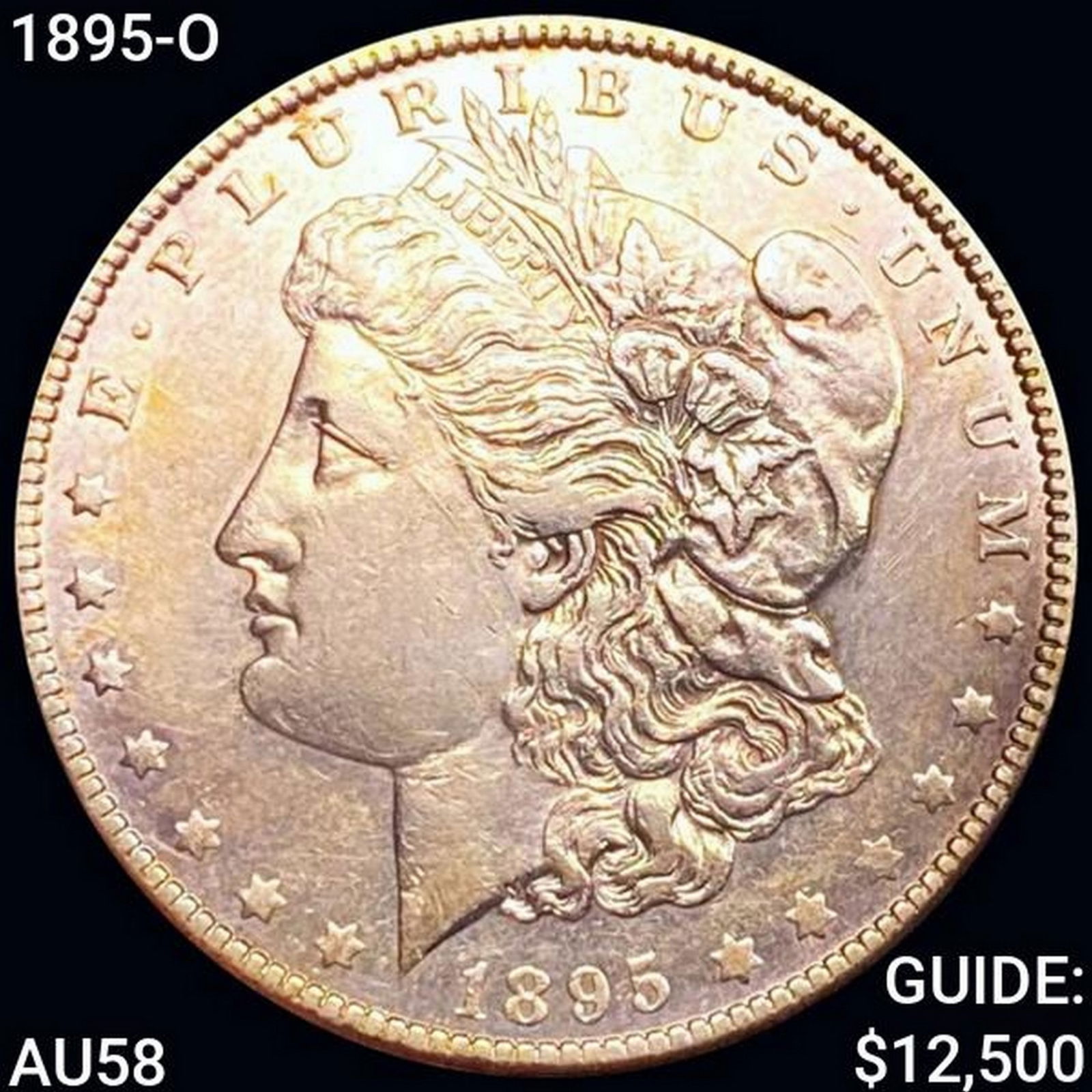 1895-O Morgan Silver Dollar CHOICE AU: 1895-O Morgan Silver Dollar CHOICE AU