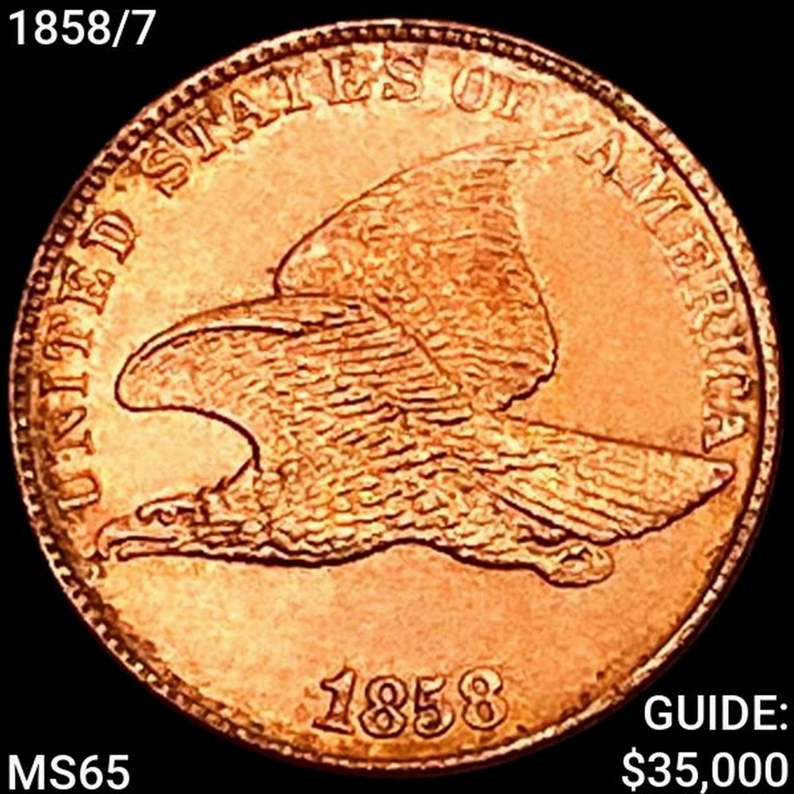1858/7 Flying Eagle Cent GEM BU (1 of 2)