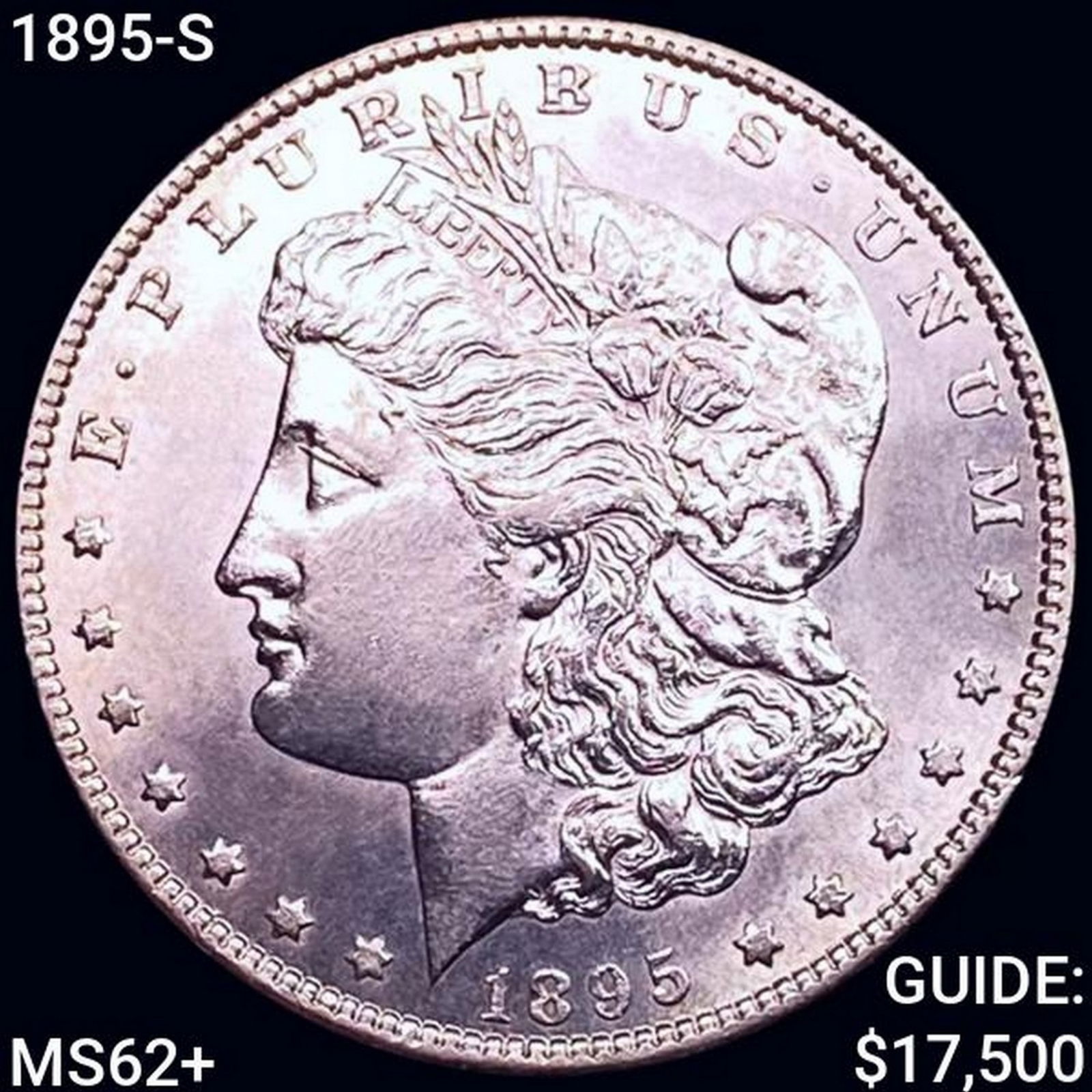 1895-S Morgan Silver Dollar UNCIRCULATED + (1 of 2)