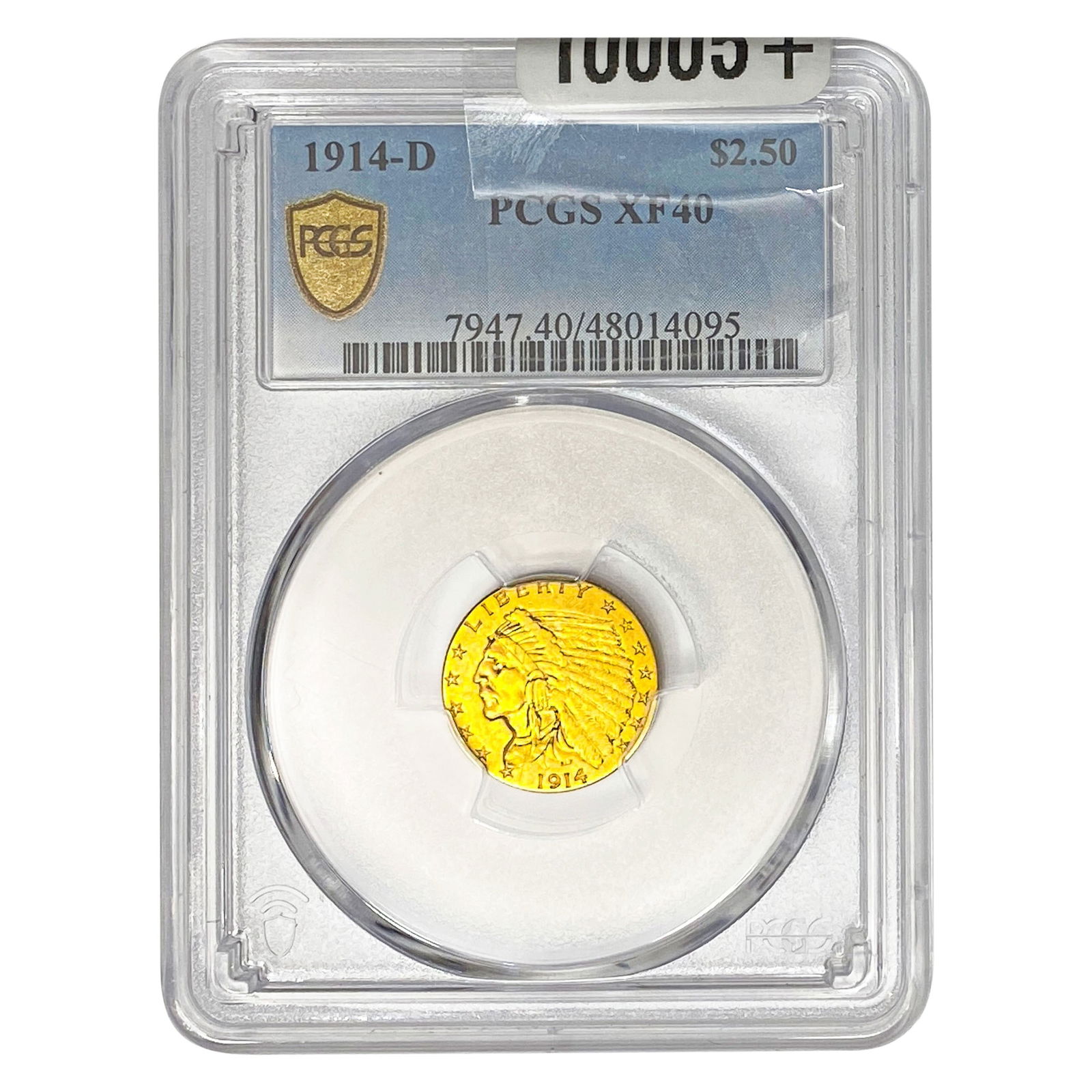 1914-D $2.50 Gold Quarter Eagle PCGS CF40 (1 of 2)