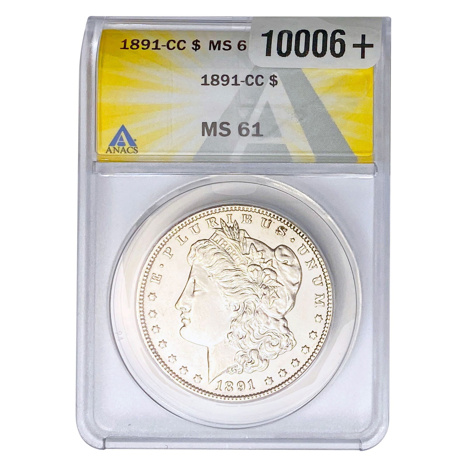 1891-CC Morgan Silver Dollar ANACS MS61 (1 of 2)