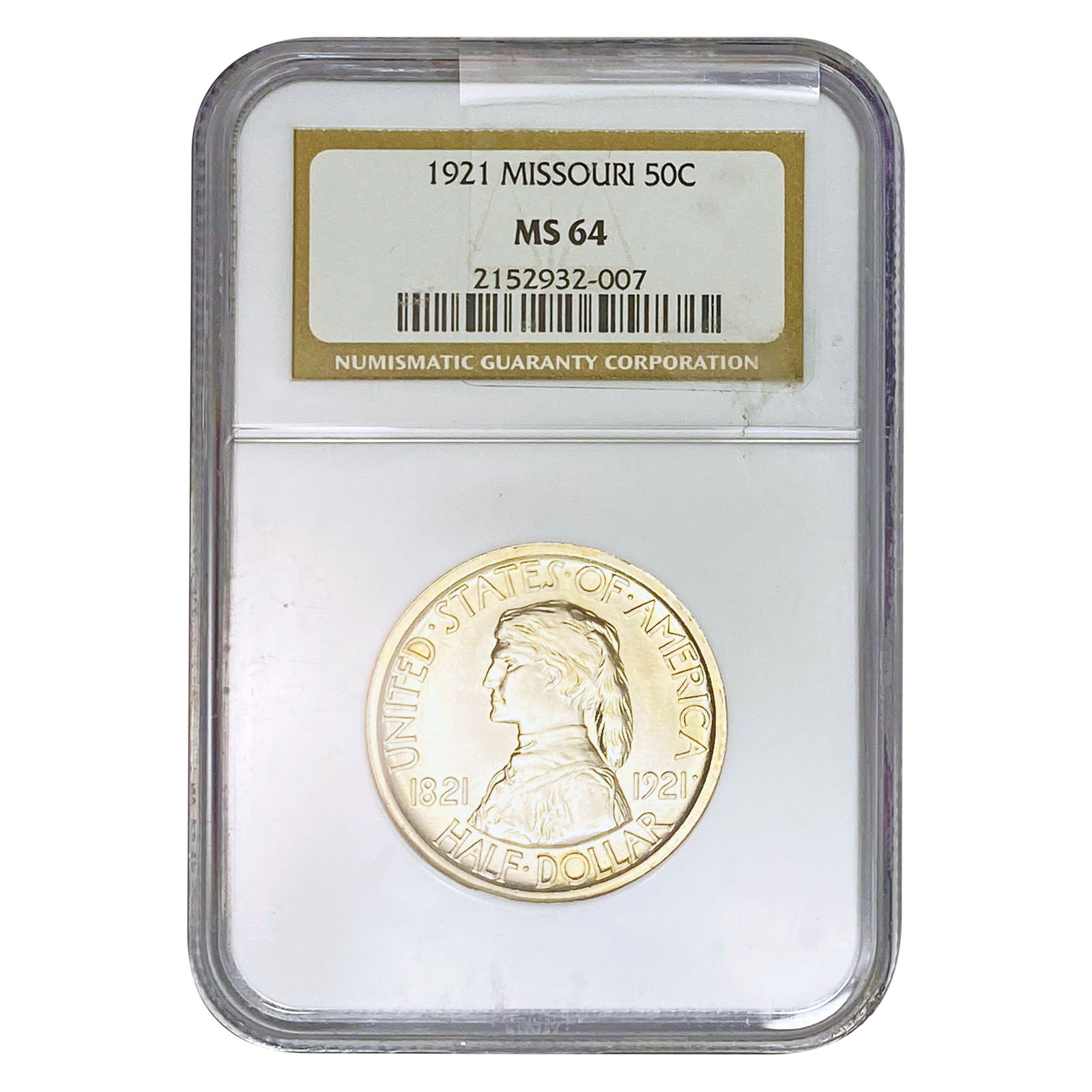 1921 Missouri Half Dollar NGC MS64 (1 of 2)