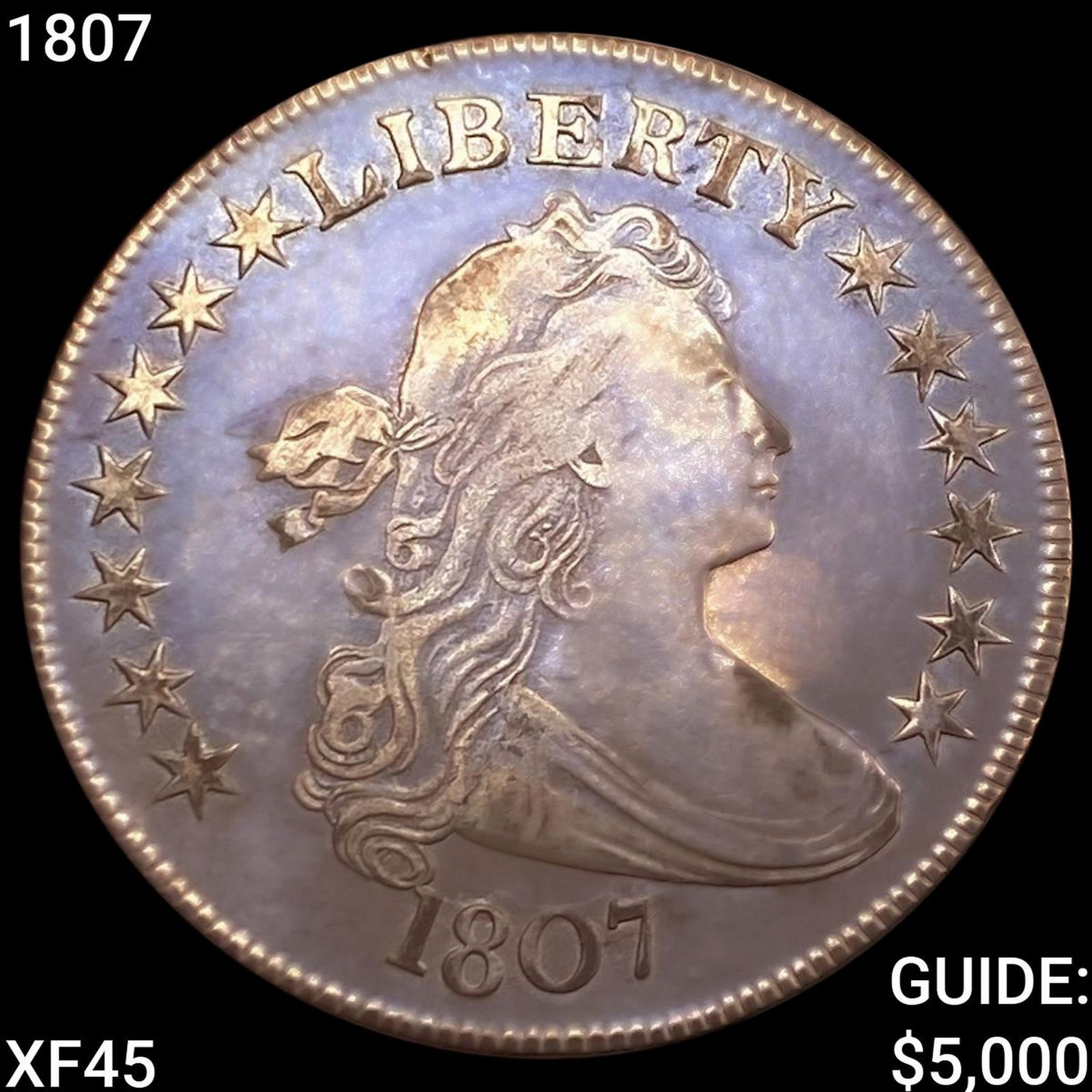 1807 Draped Bust Half Dollar NEARLY UNCIRCULATED (1 of 2)
