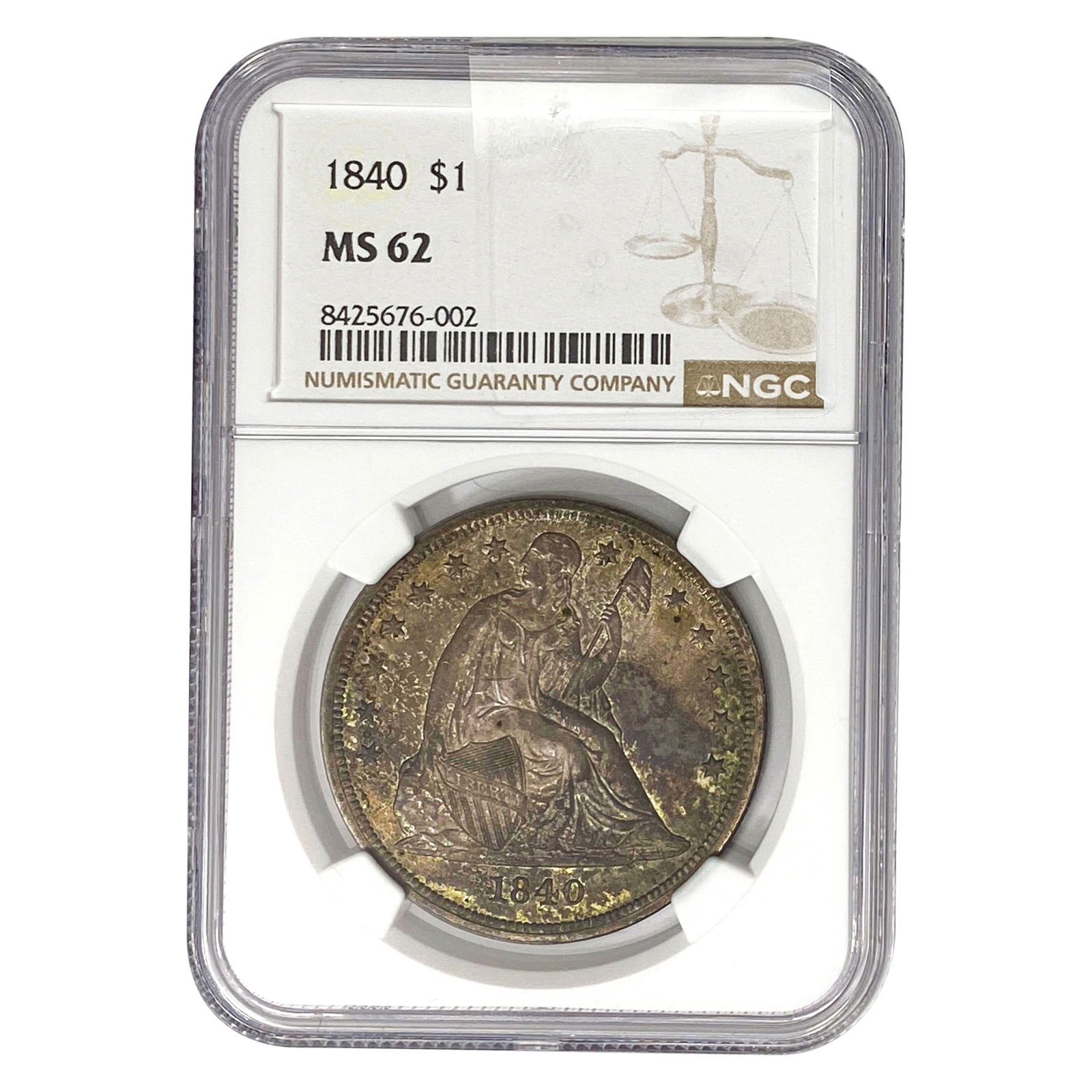 1840 Seated Liberty Dollar NGC MS6 (1 of 2)