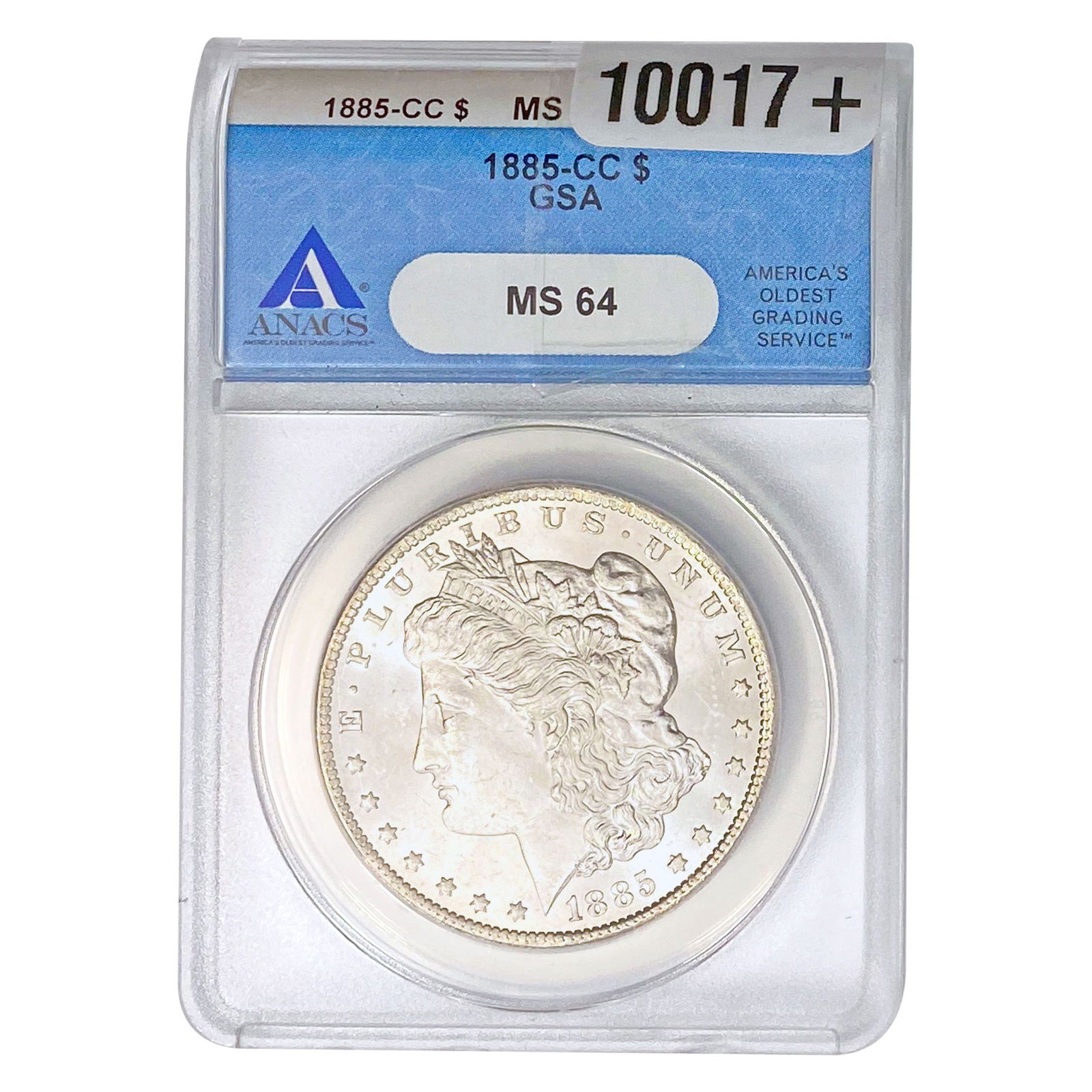 1885-CC GSA Morgan Silver Dollar ANACS MS64 (1 of 2)