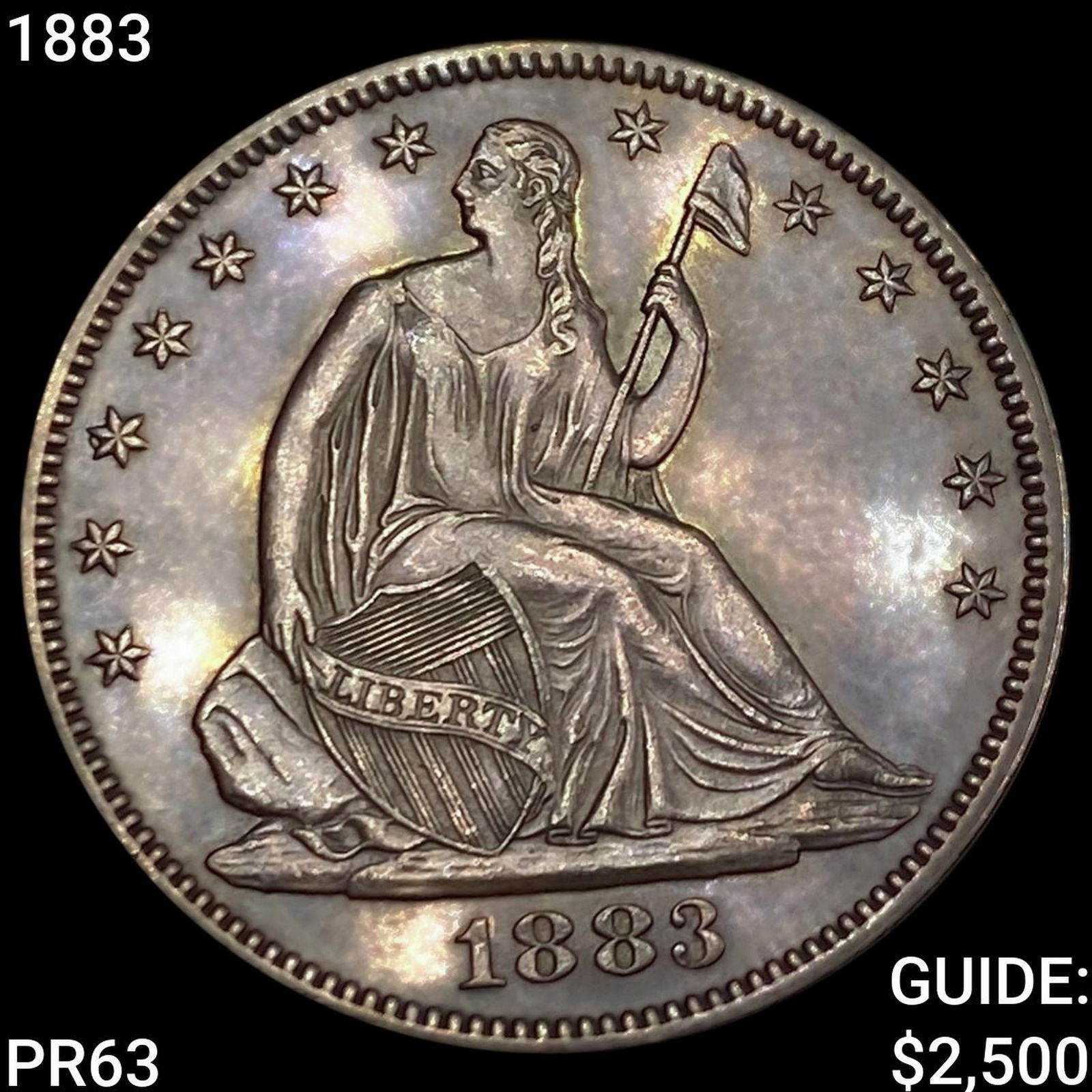 1883 Seated Liberty Half Dollar CHOICE PROOF (1 of 2)