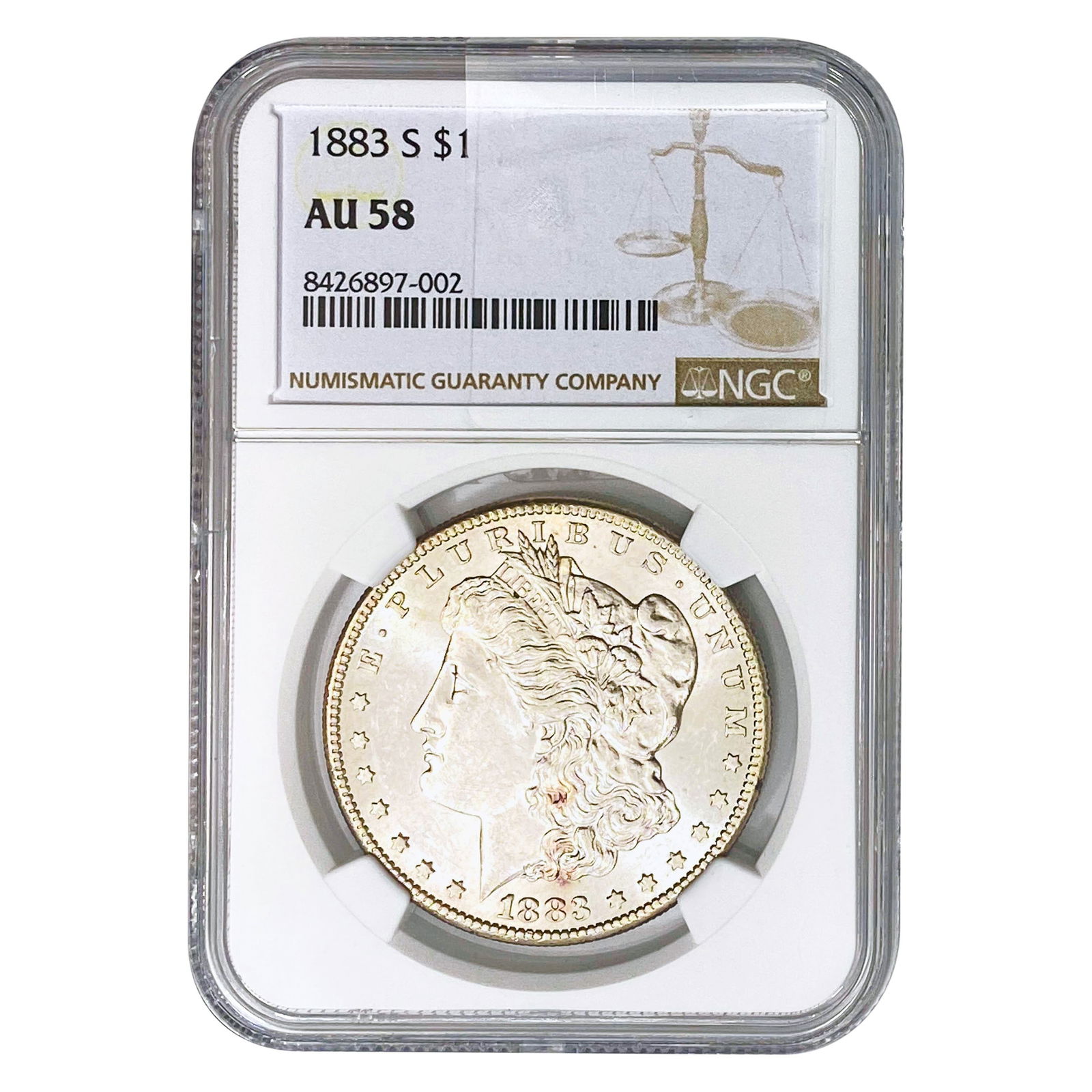 1883-S Morgan Silver Dollar NGC AU58 (1 of 2)