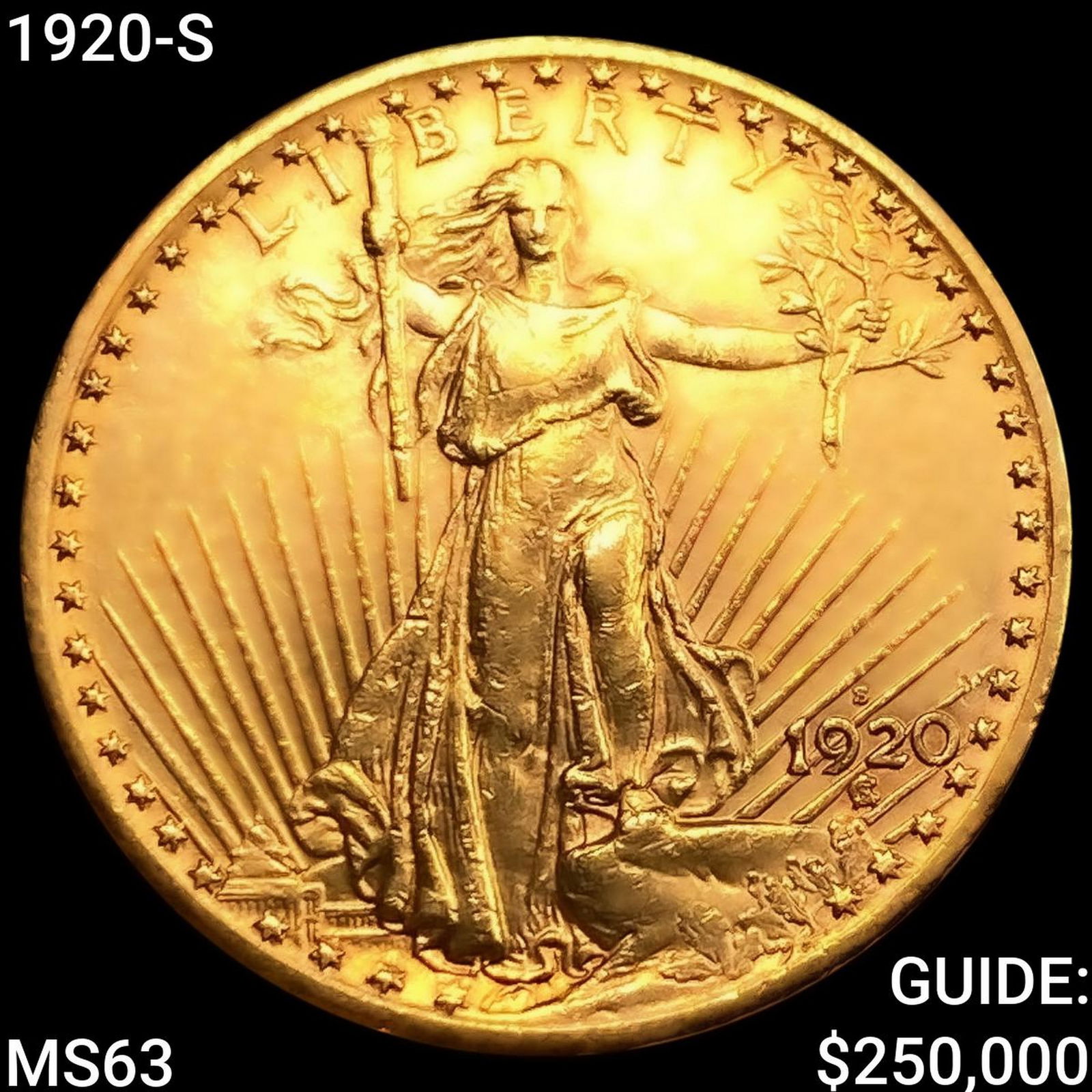 1920-S $20 Gold Double Eagle CHOICE BU (1 of 2)