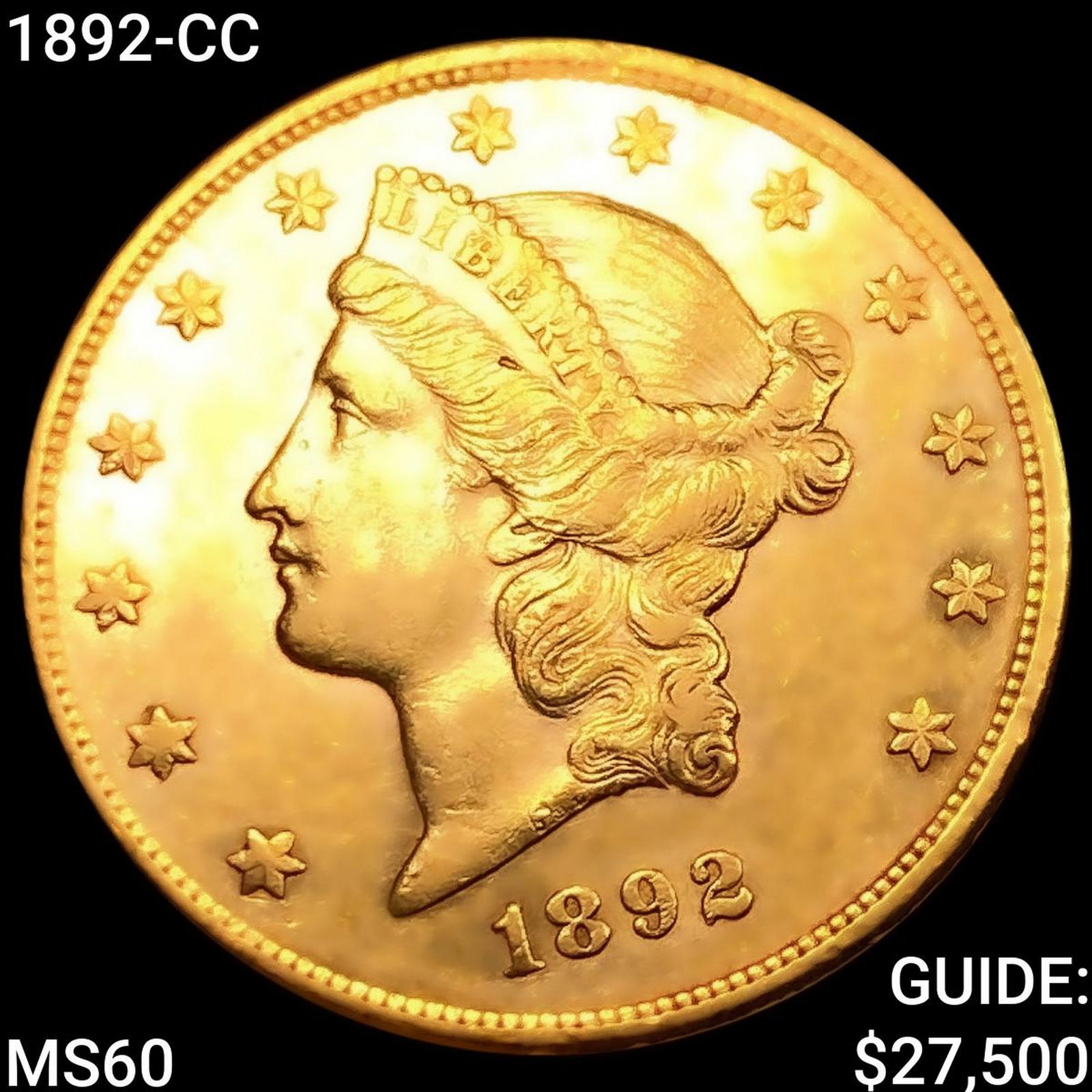 1892-CC $20 Gold Double Eagle UNCIRCULATED (1 of 2)