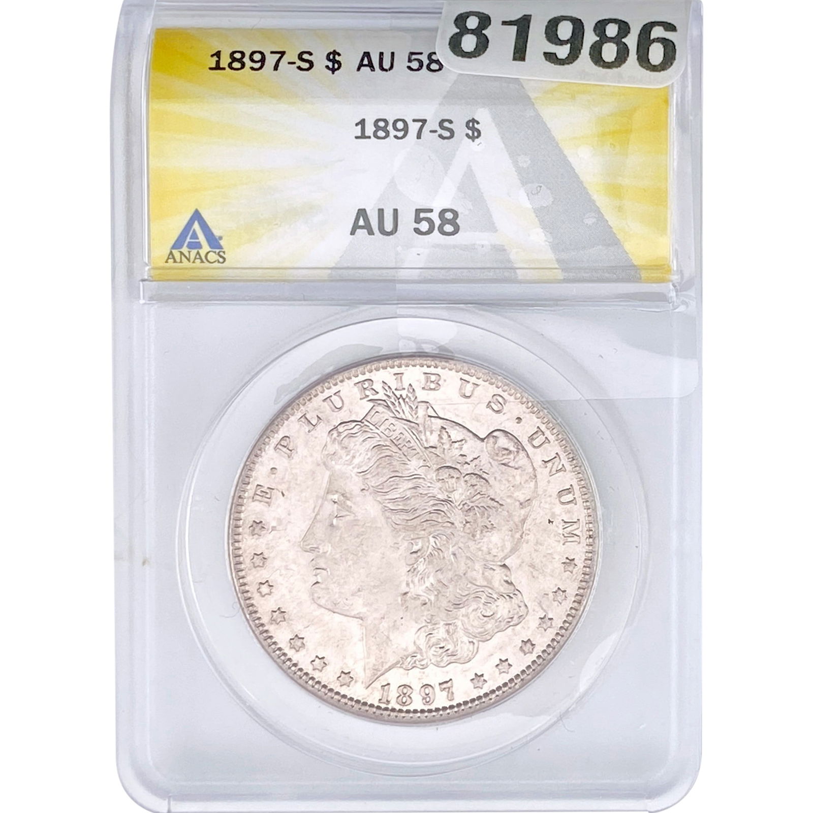1897-S Morgan Silver Dollar ANACS AU58 (1 of 2)