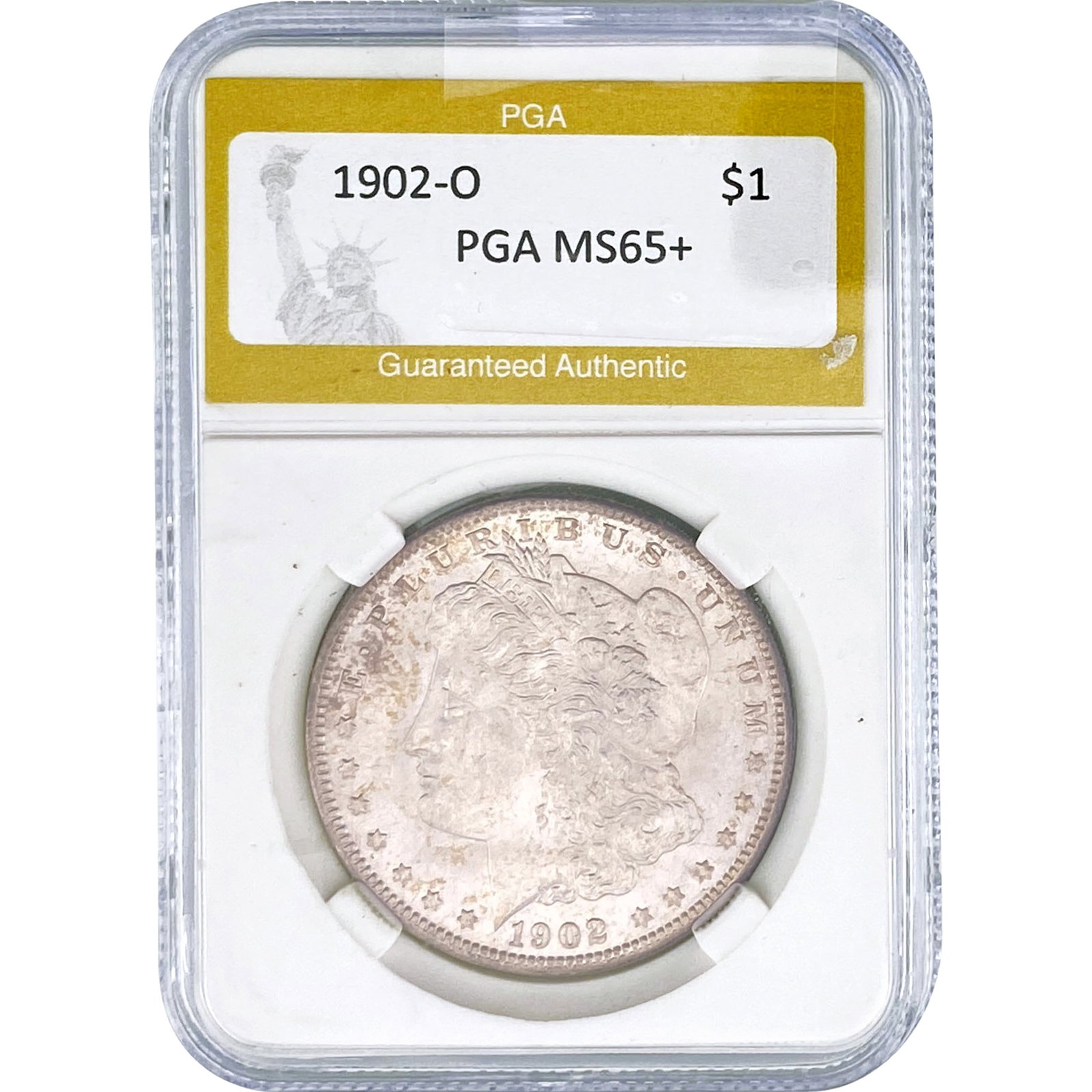 1902-O Morgan Silver Dollar PGA MS65+ (1 of 2)