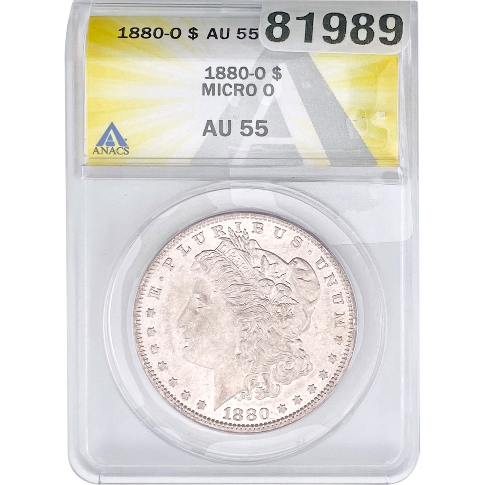 1880-O Morgan Silver Dollar ANACS AU55 (1 of 2)