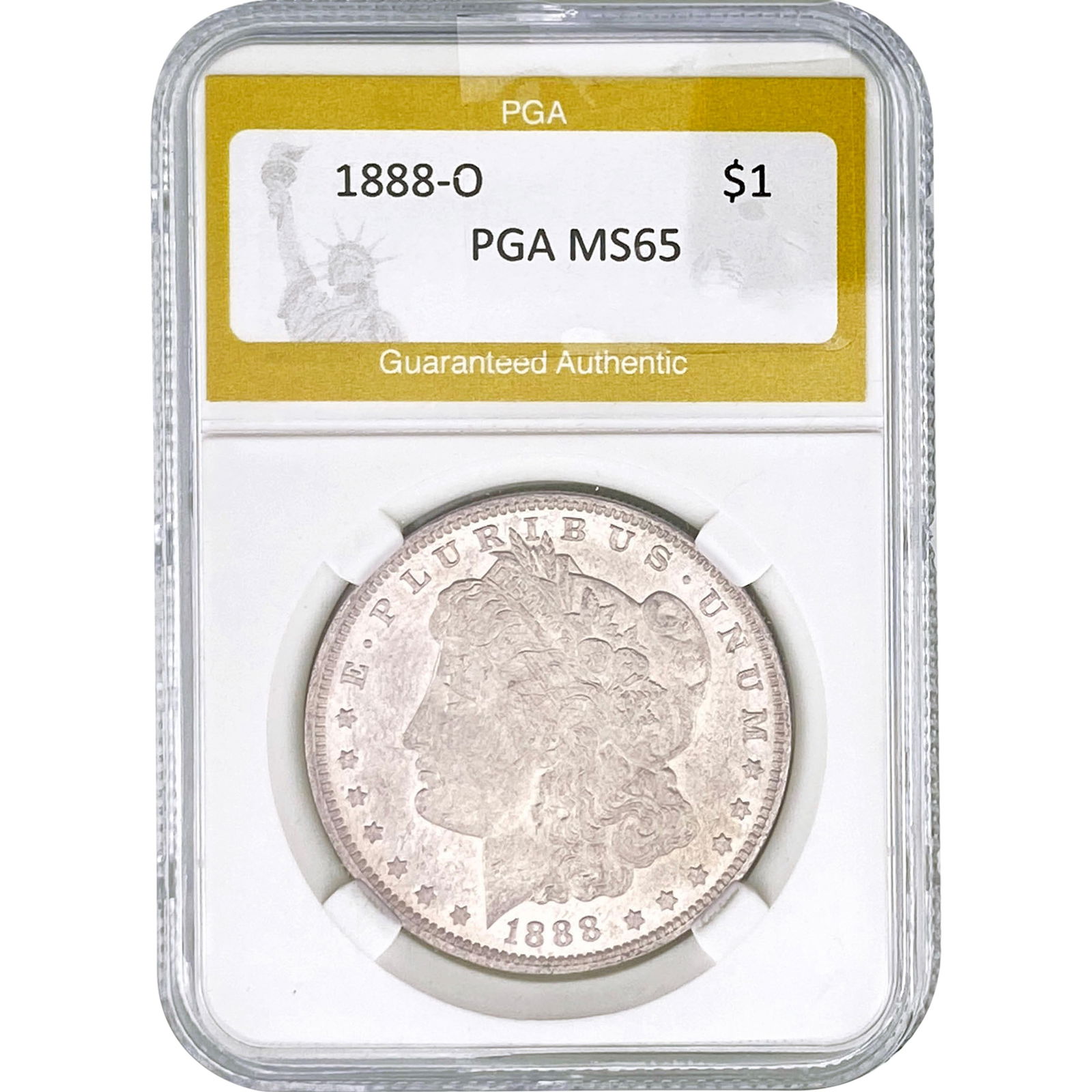 1888-O Morgan Silver Dollar PGA MS65 (1 of 2)