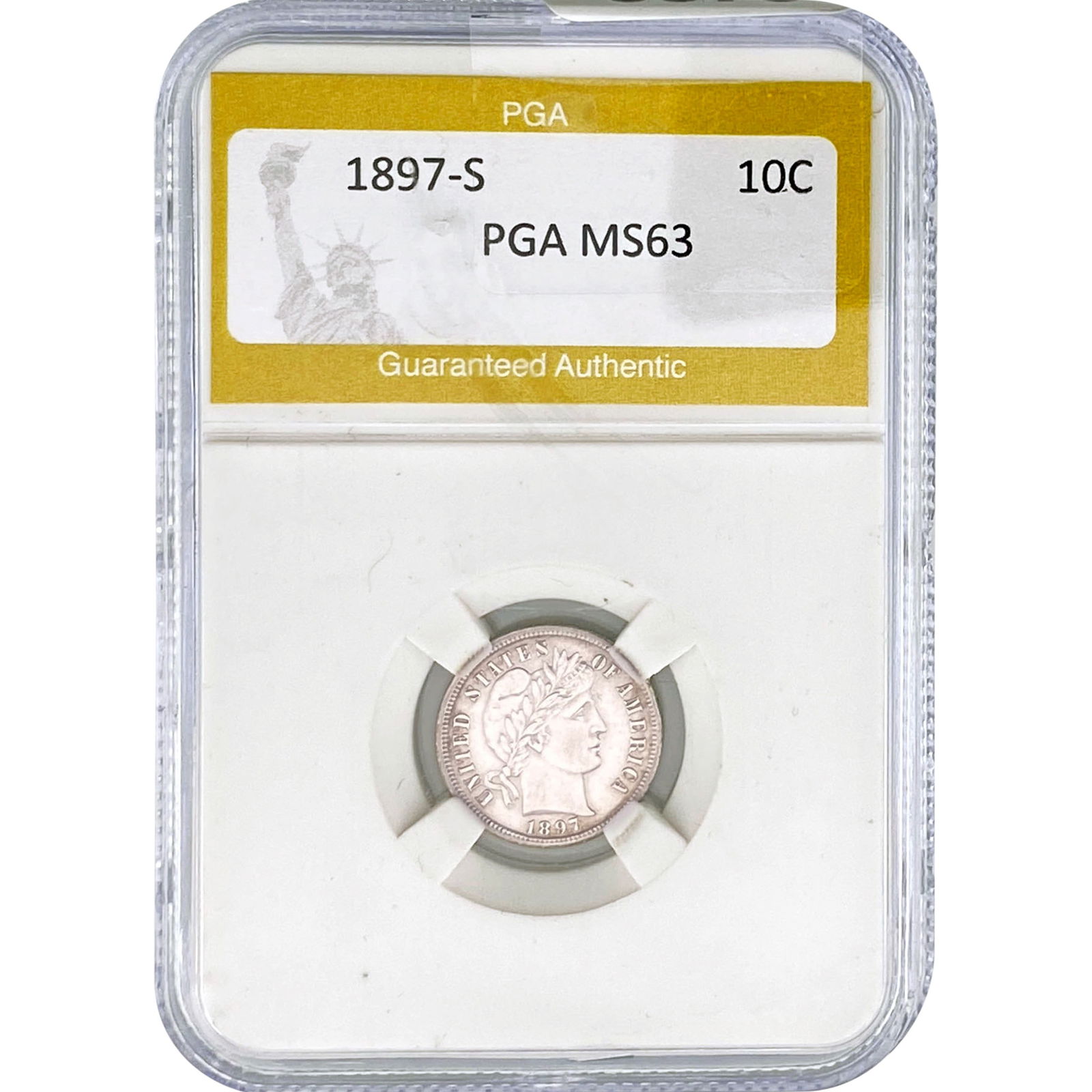 1897-S Barber Dime PGA MS63 (1 of 2)