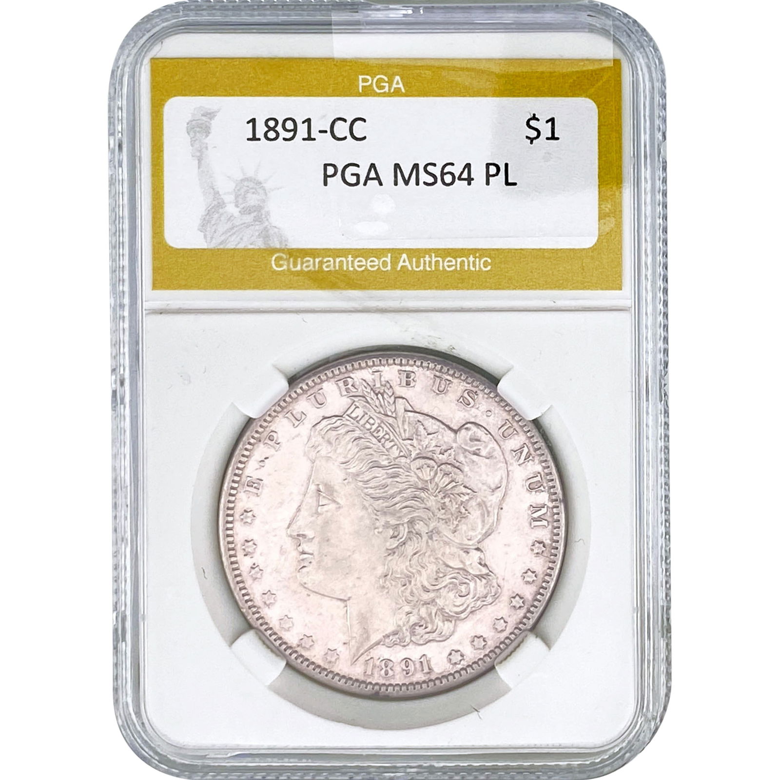 1891-CC Morgan Silver Dollar PGA MS64 PL (1 of 2)