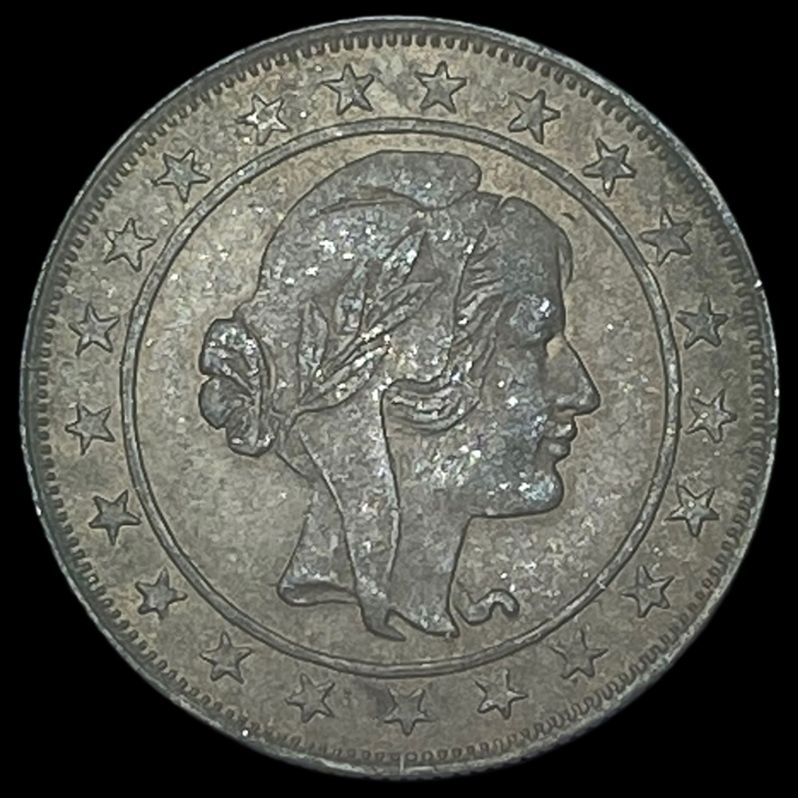 1930 Brazil Silver 2,000 Reis NEARLY UNCIRCULATED (1 of 2)