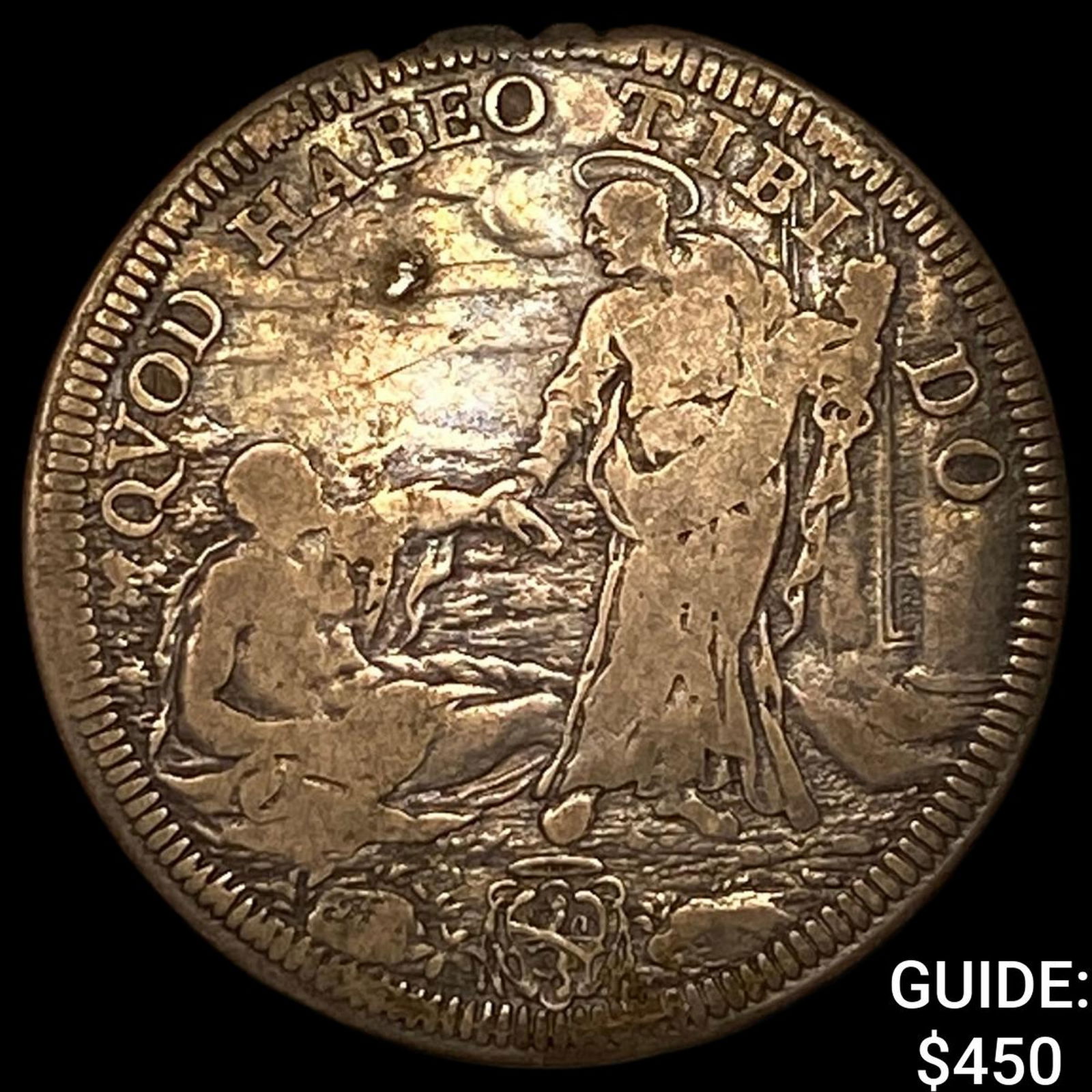 Papal States Innocent XI 1676-1689 Silver Testone NEARLY UNCIRCULATED: Papal States Innocent XI 1676-1689 Silver Testone NEARLY UNCIRCULATED
