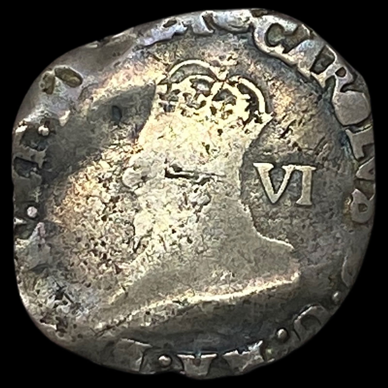 England Charles I 1625-49 Silver 6 Pence ABOUT UNCIRCULATED (1 of 2)