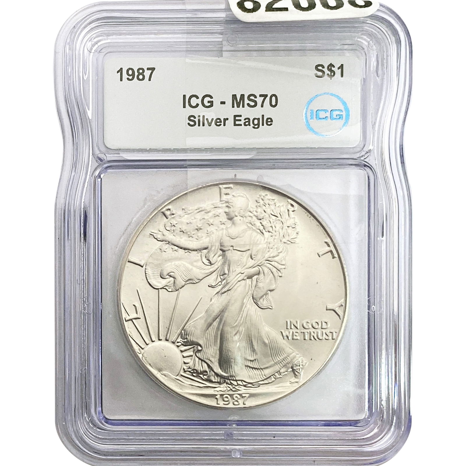 1987 ICG MS70 $1 Silver 1OZ SE (1 of 2)
