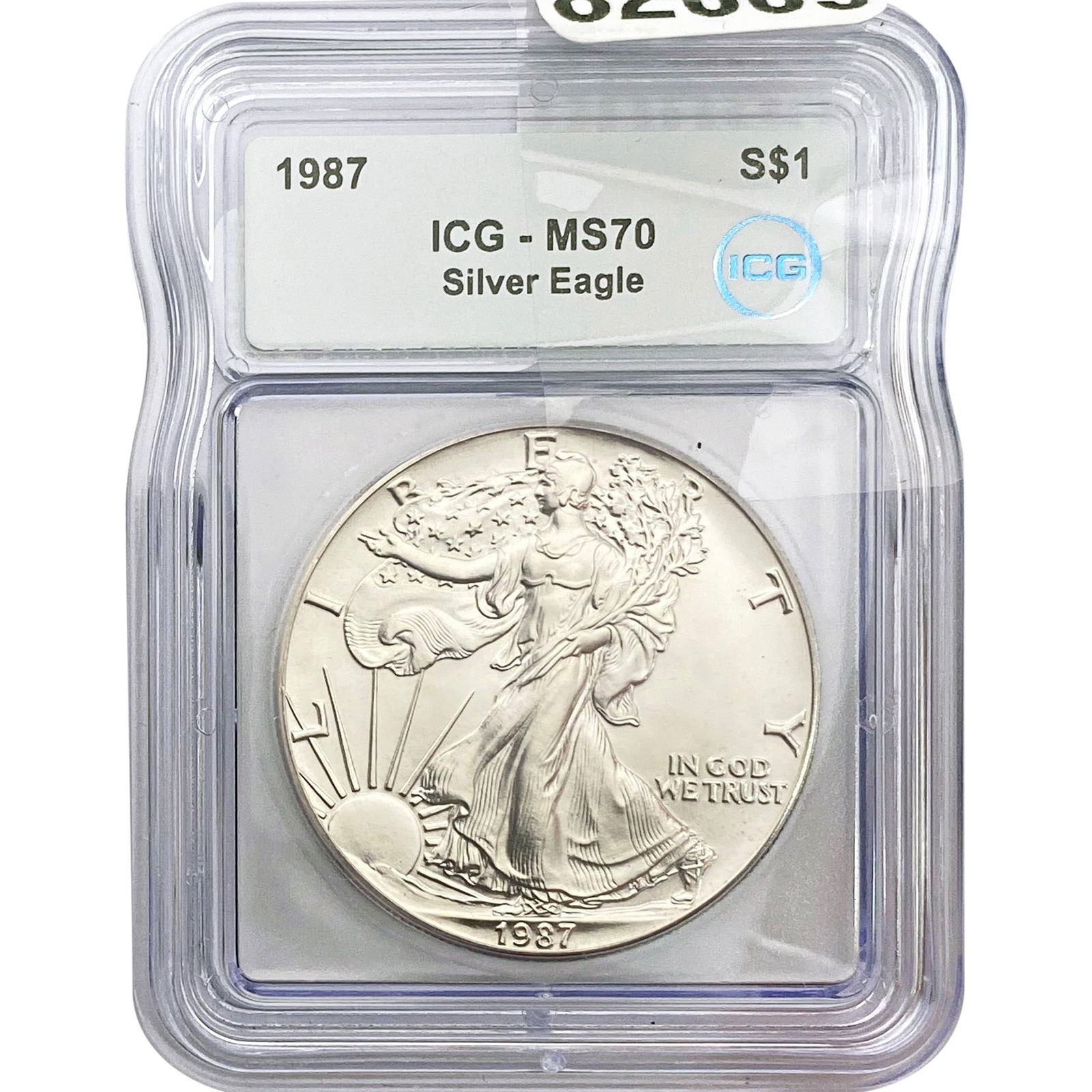 1987 ICG MS70 $1 Silver 1OZ SE (1 of 2)