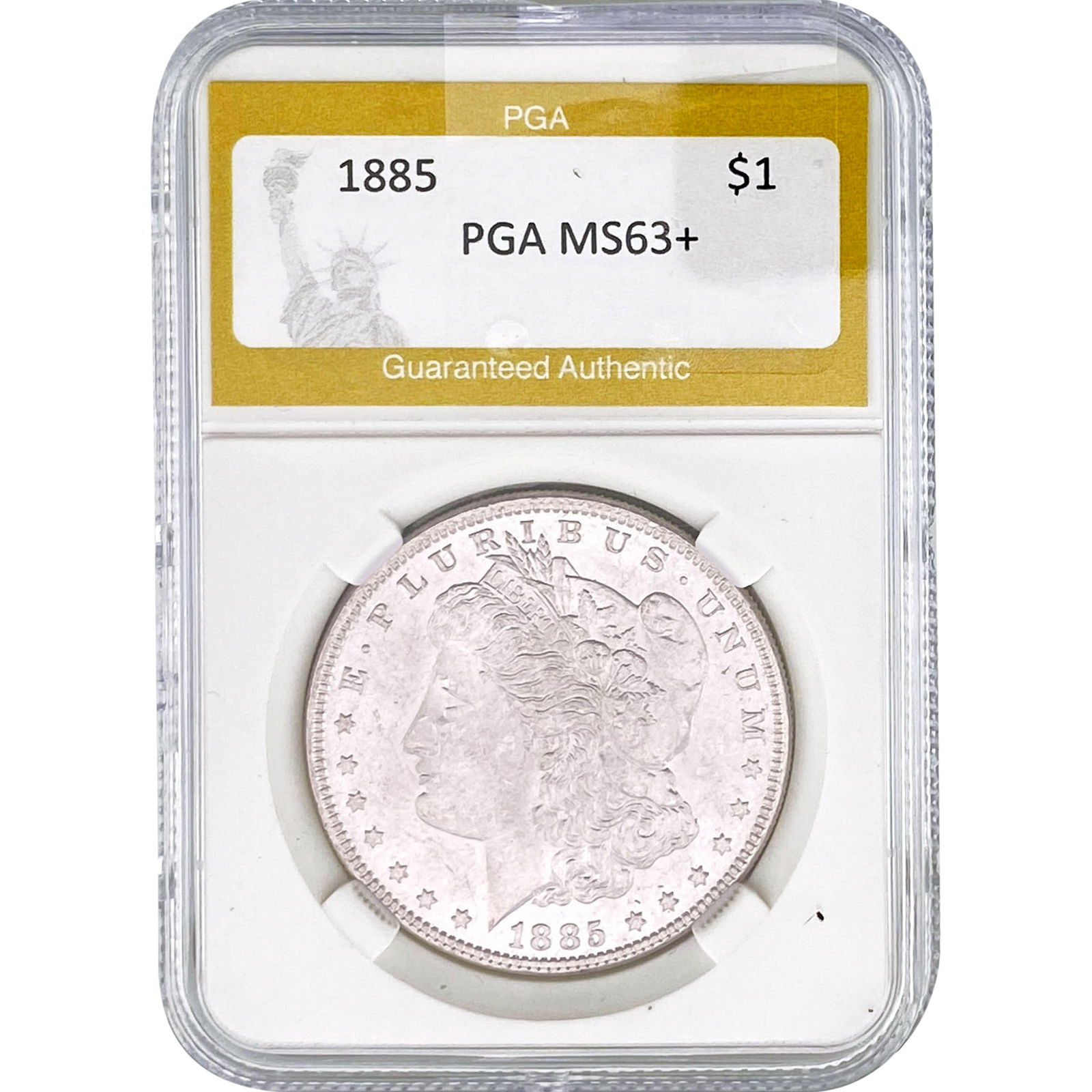 1885 Morgan Silver Dollar PGA MS63+ (1 of 2)