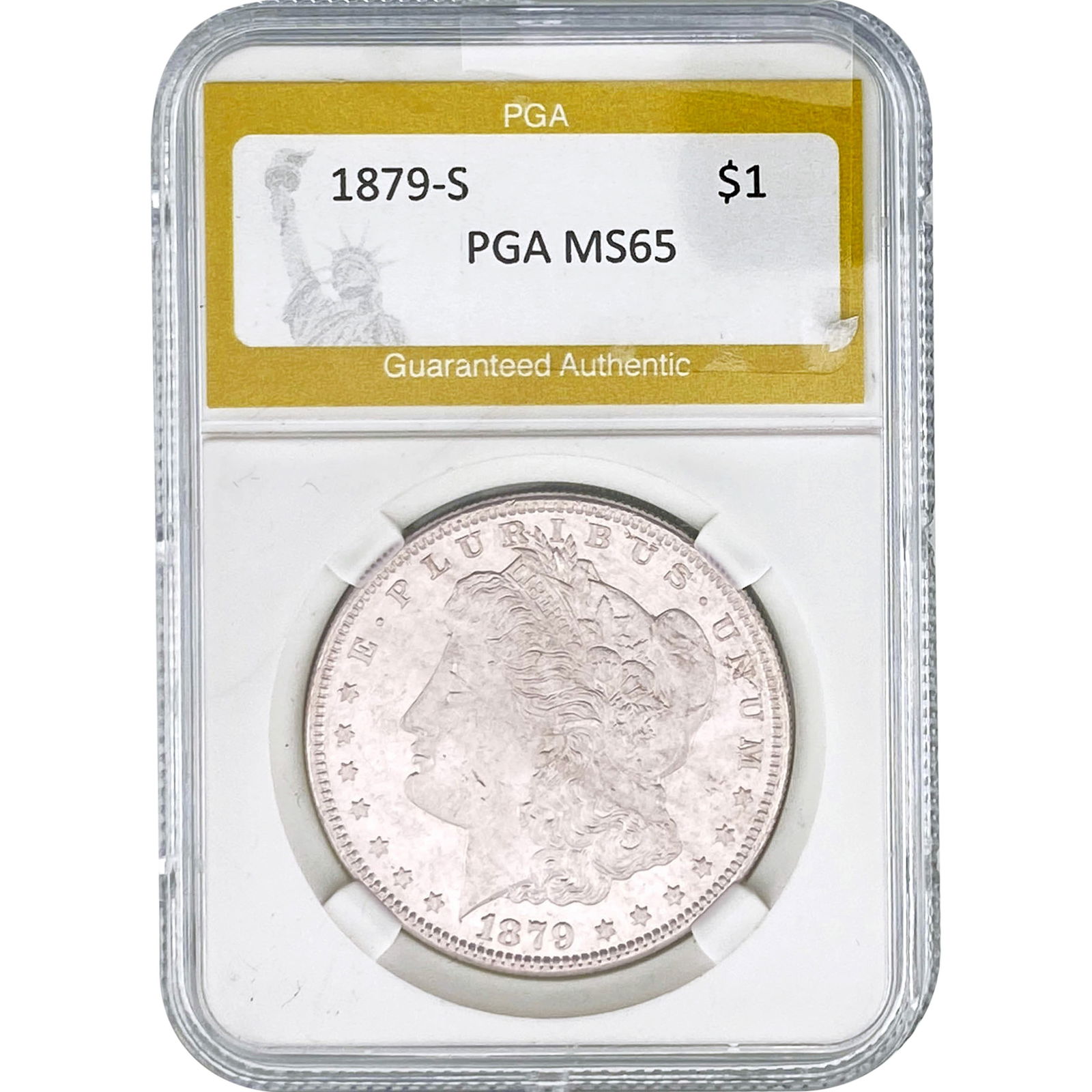 1879-S Morgan Silver Dollar PGA MS65 (1 of 2)