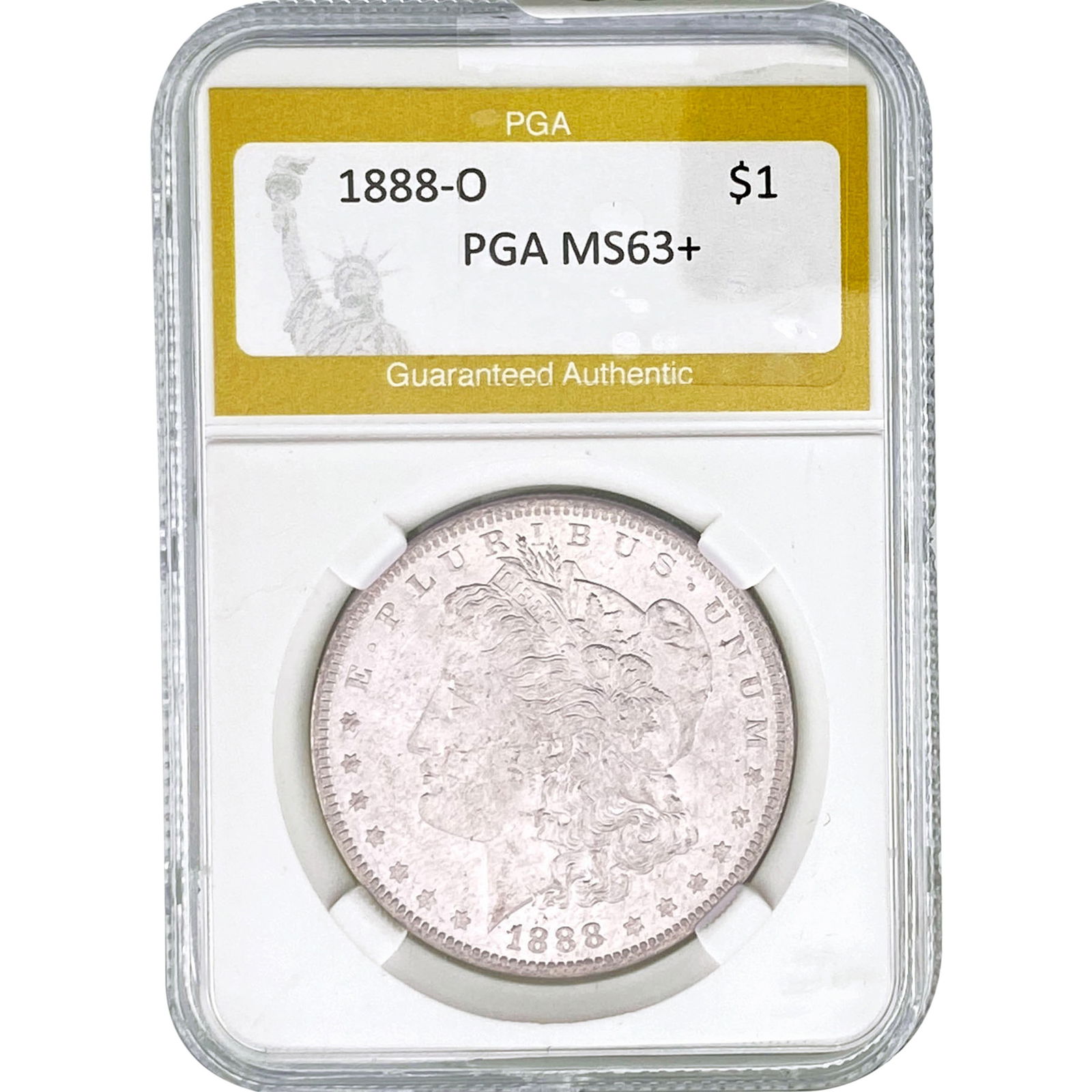 1888-O Morgan Silver Dollar PGA MS63+ (1 of 2)