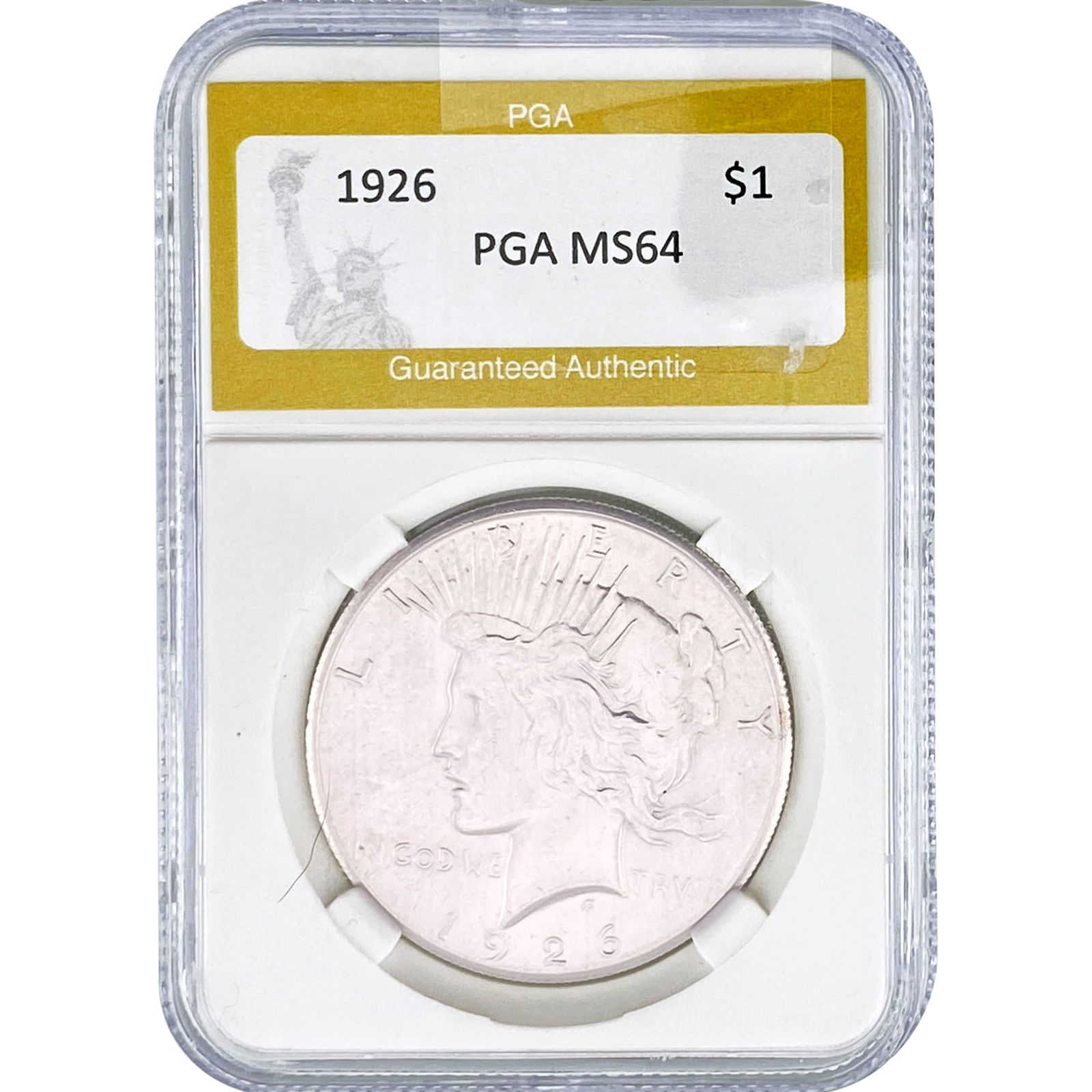 1926 Silver Peace Dollar PGA MS64 (1 of 2)
