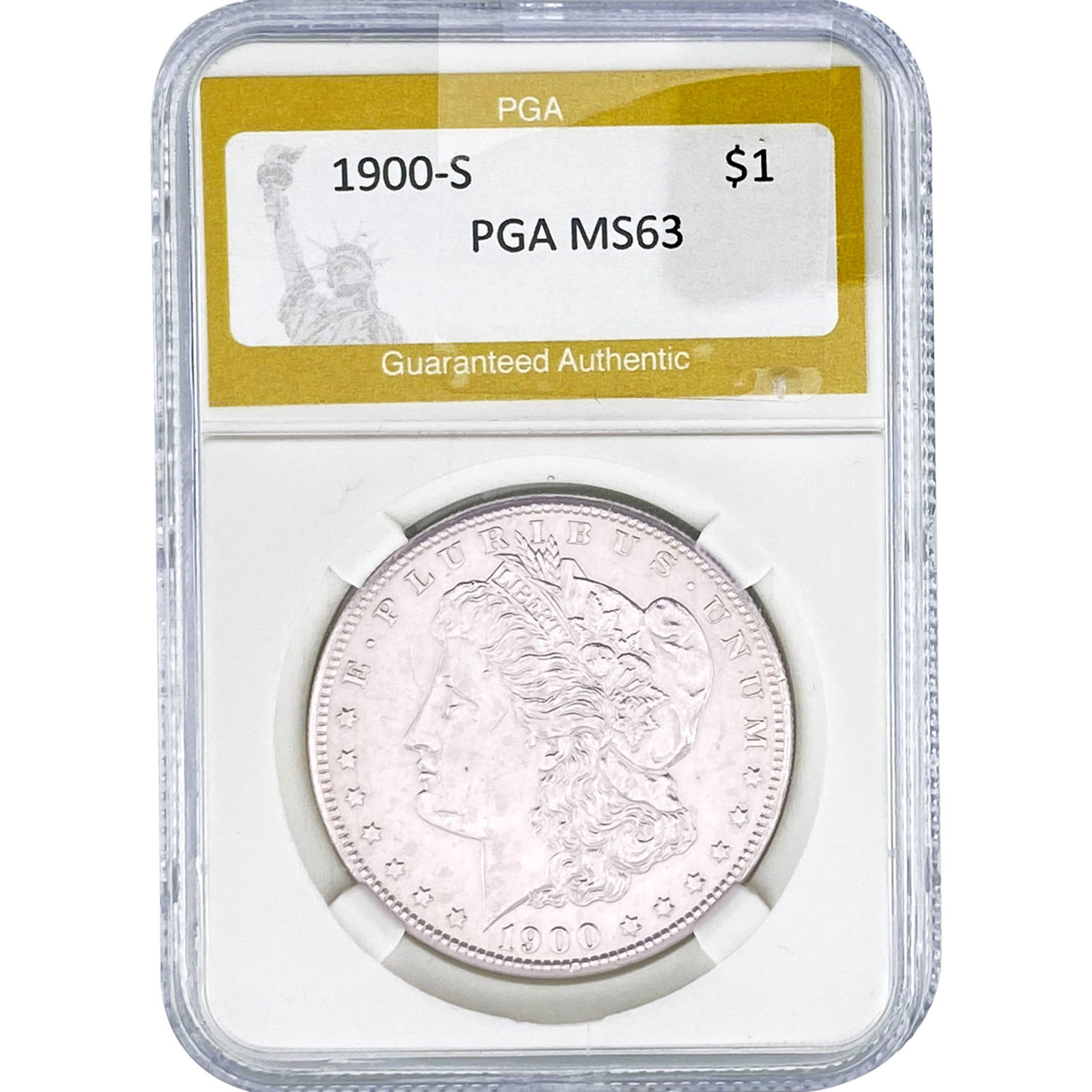 1900-S Morgan Silver Dollar PGA MS63 (1 of 2)