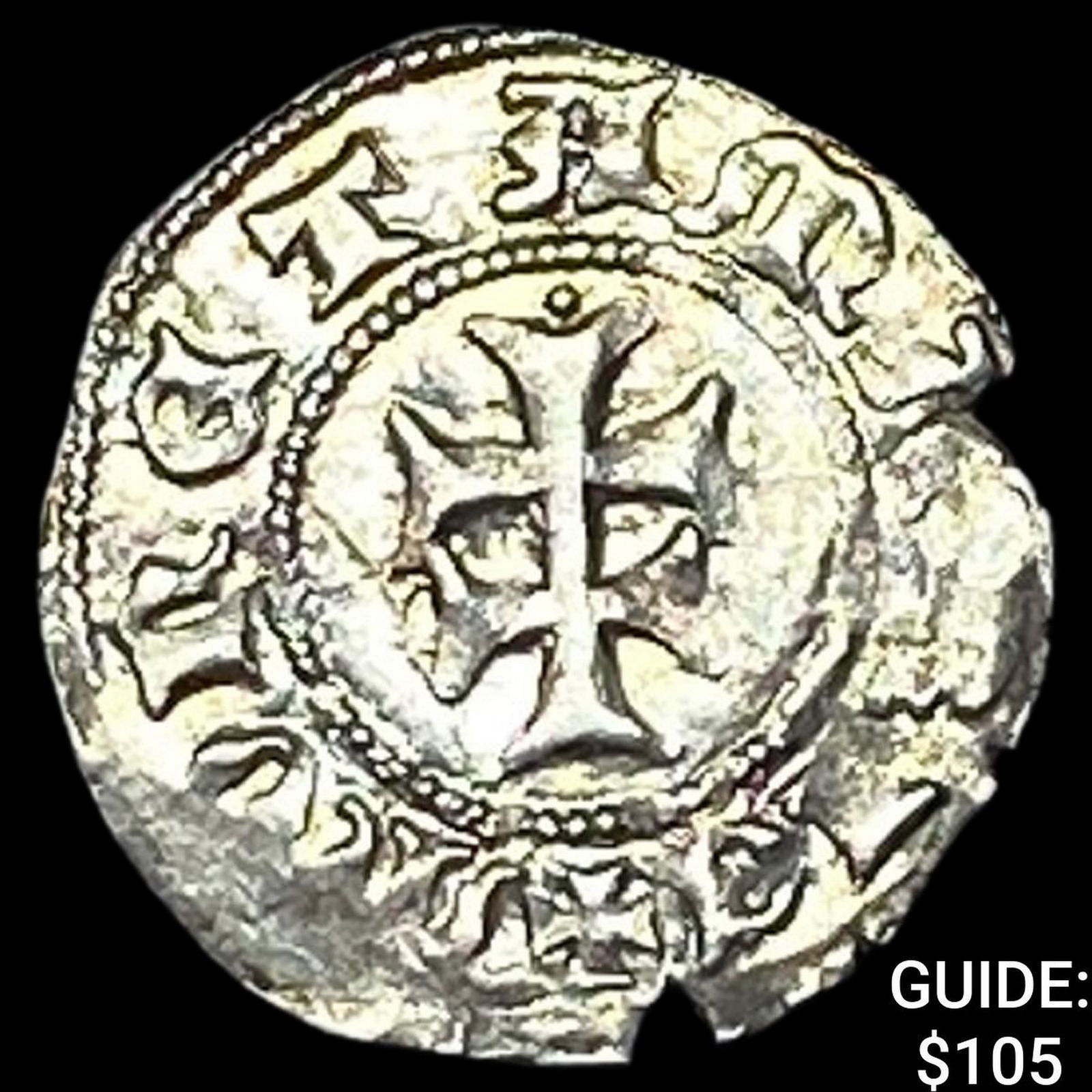 Hungary Maria 1385-1395 Silver Brockage Denar CLOSELY UNCIRCULATED (1 of 2)