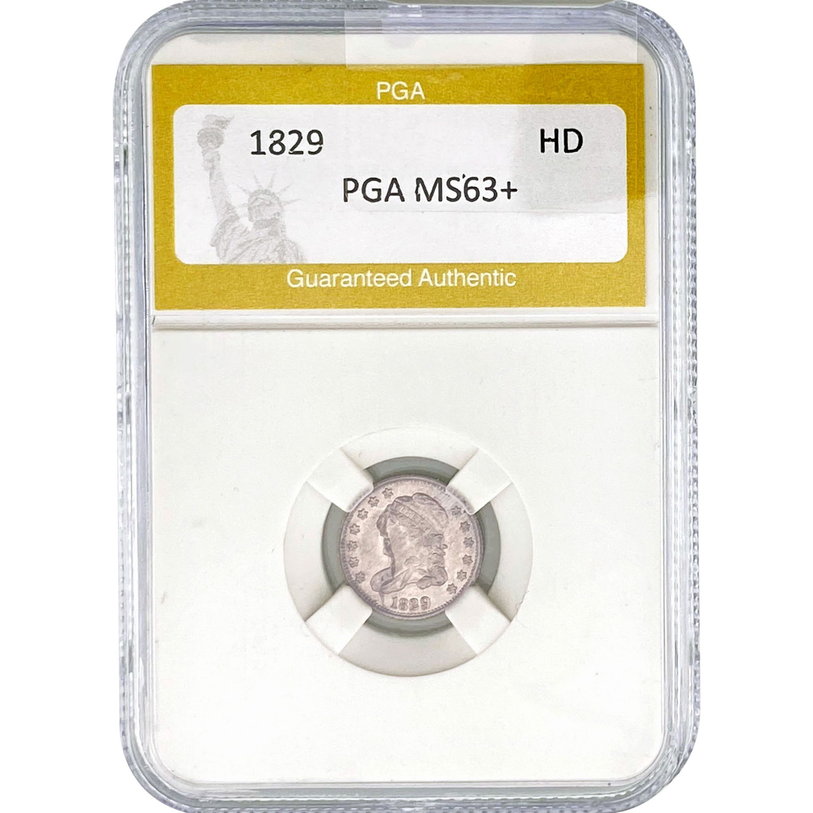 1829 Capped Bust Half Dime PGA MS63+ (1 of 2)