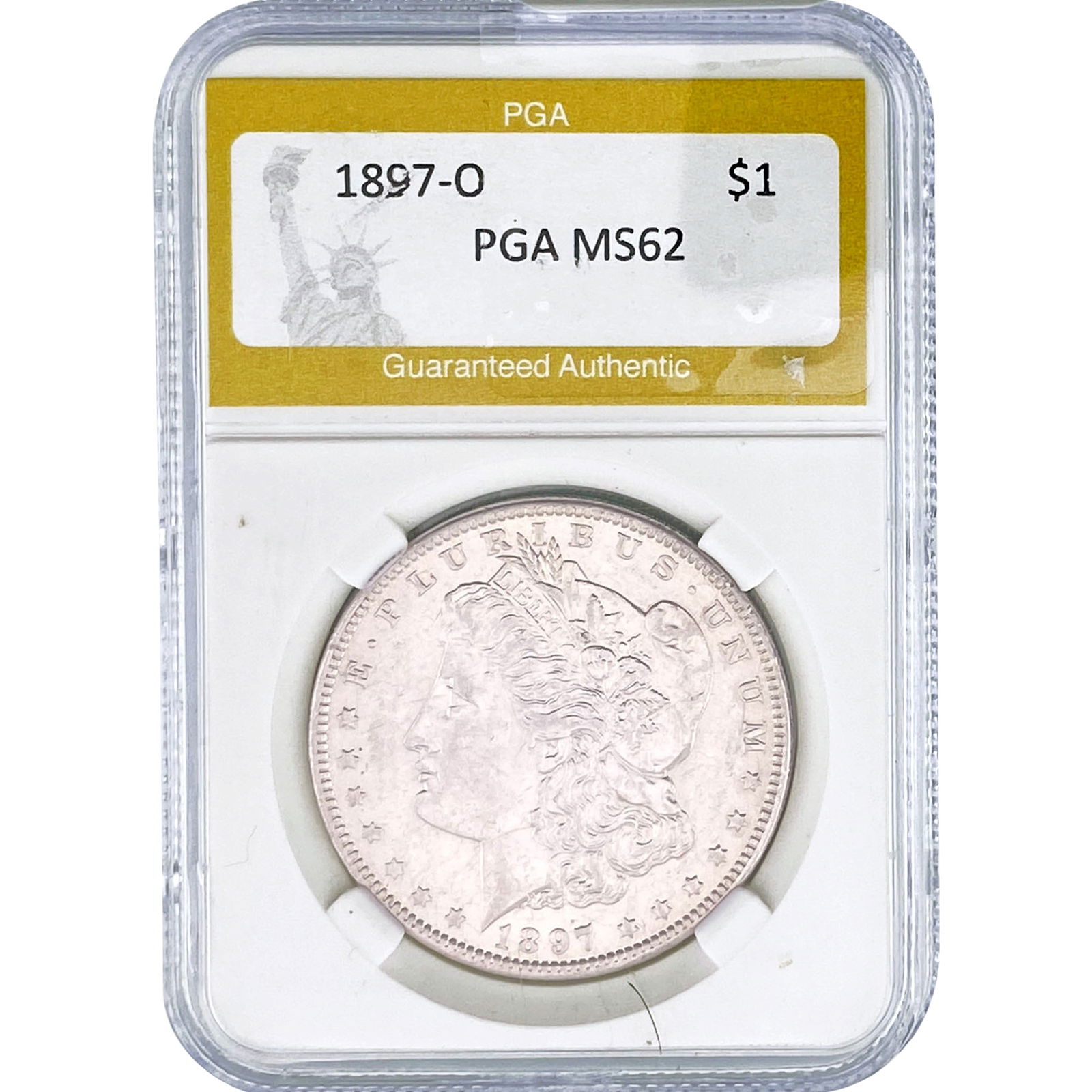 1897-O Morgan Silver Dollar PGA MS62 (1 of 2)