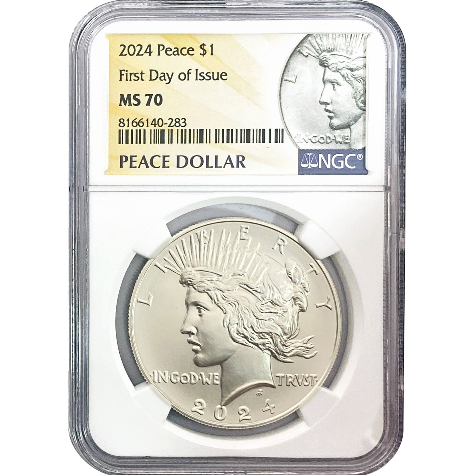 2024 Silver Peace Dollar NGC MS70 (1 of 2)
