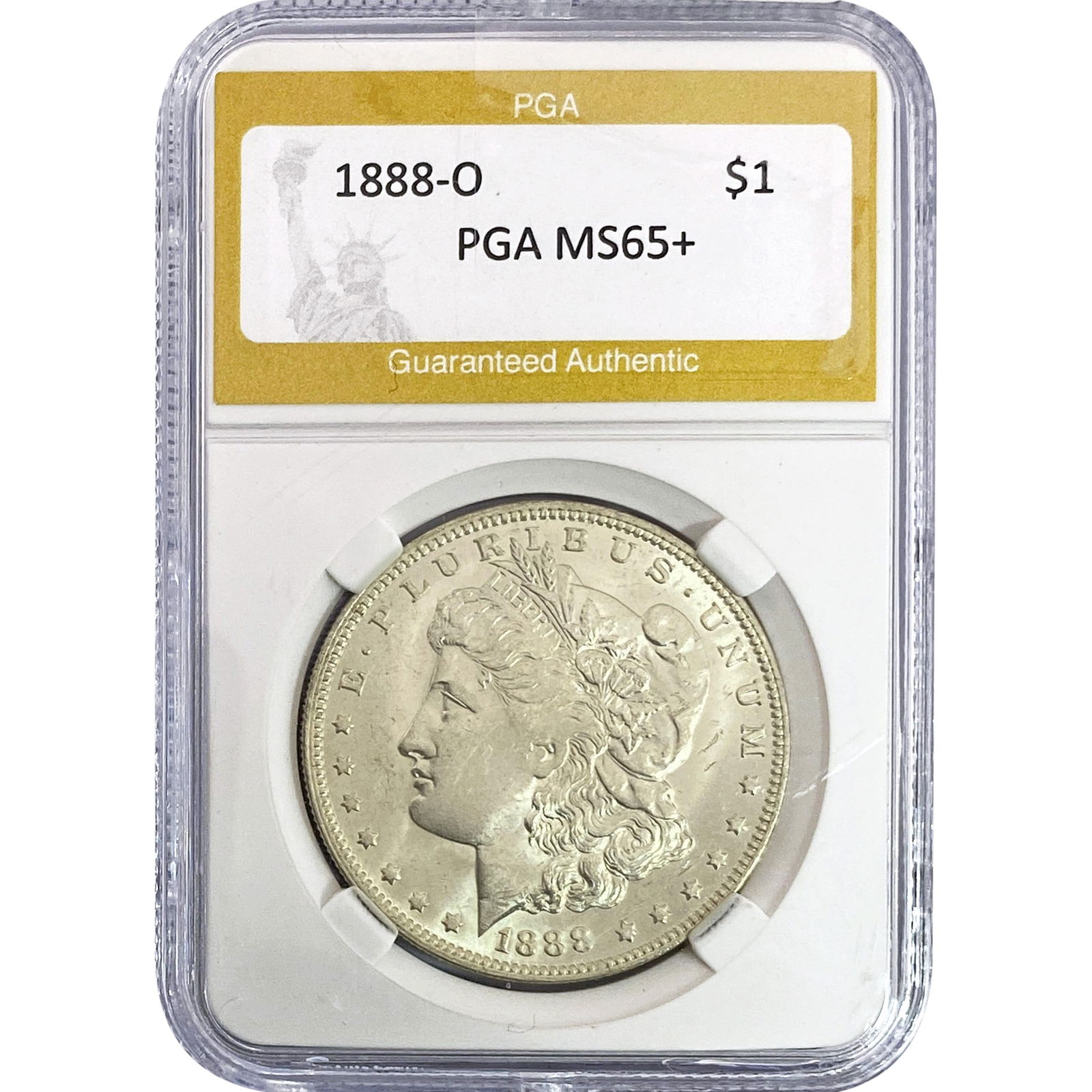 1888-O Morgan Silver Dollar PGA MS65+ (1 of 2)