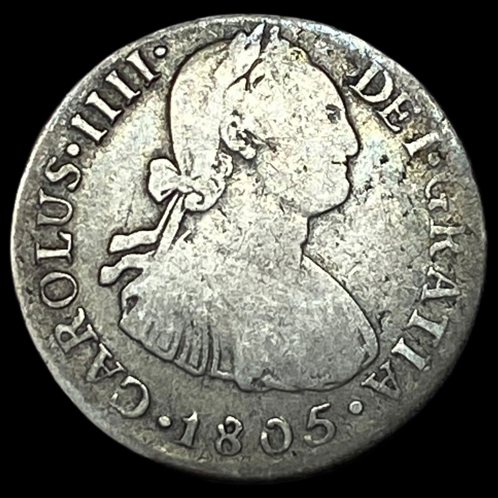 1805 Peru Silver 2 Reales NEARLY UNCIRCULATED (1 of 2)