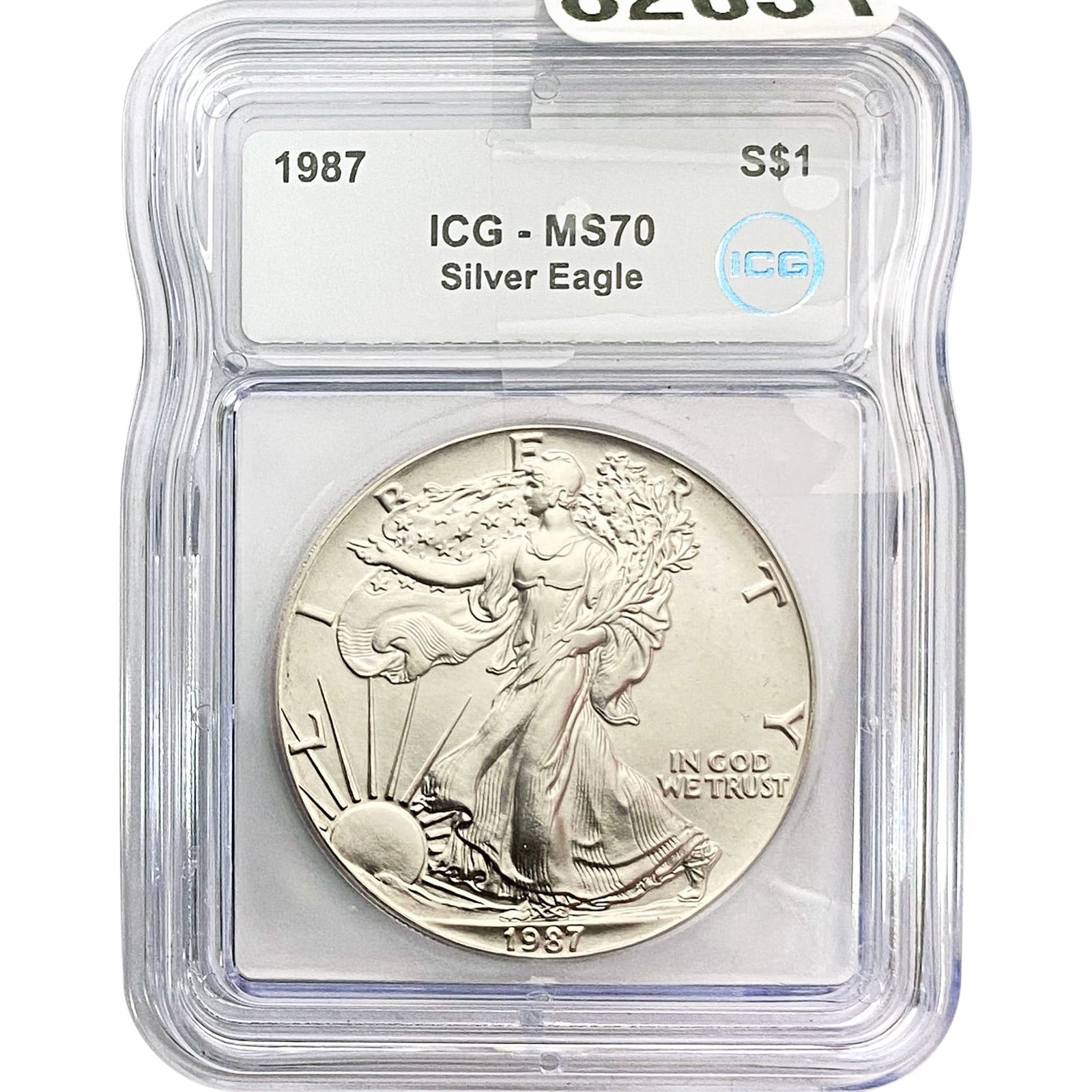 1987 ICG MS70 $1 Silver 1OZ SE (1 of 2)