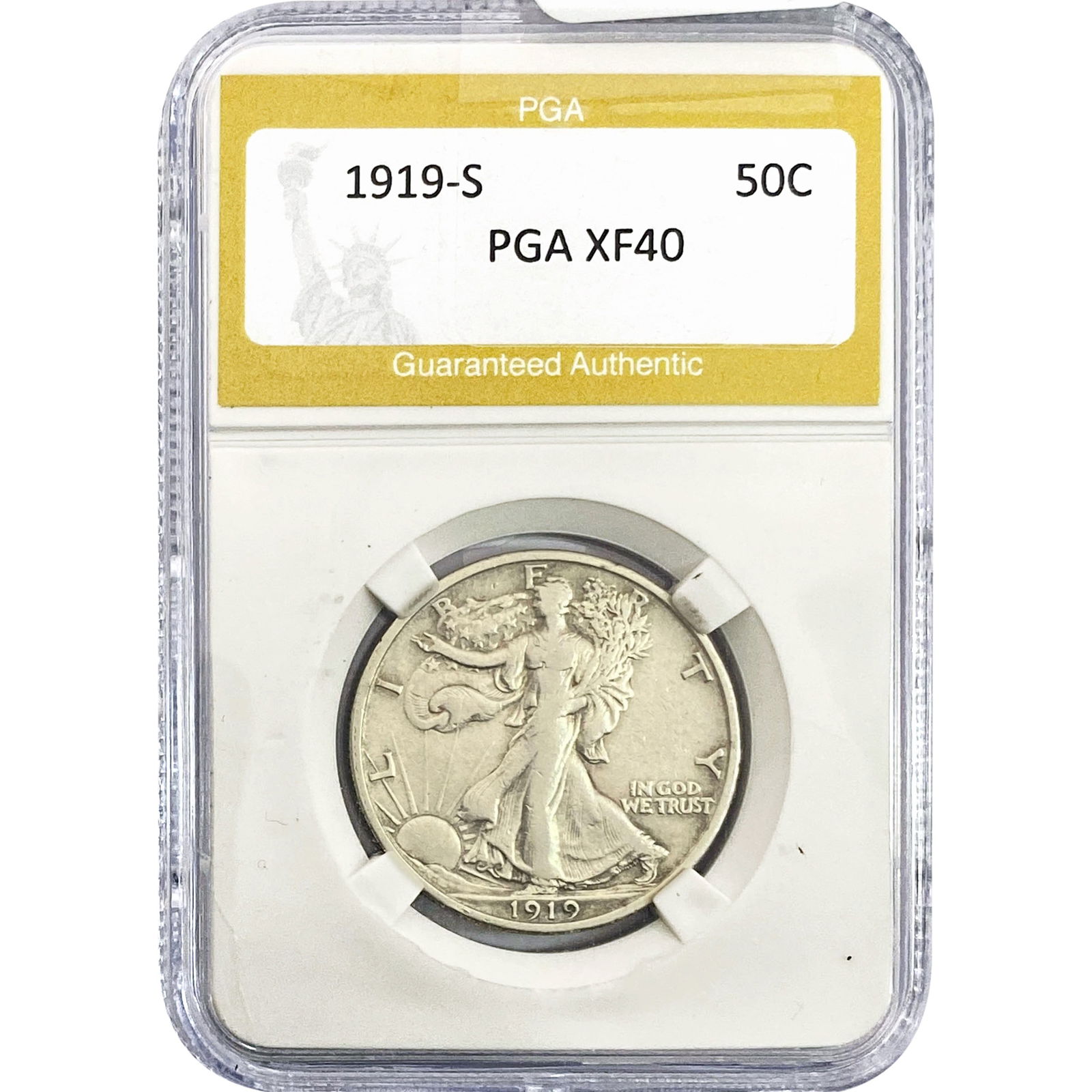 1919-S Walking Liberty Half Dollar PGA XF40 (1 of 2)