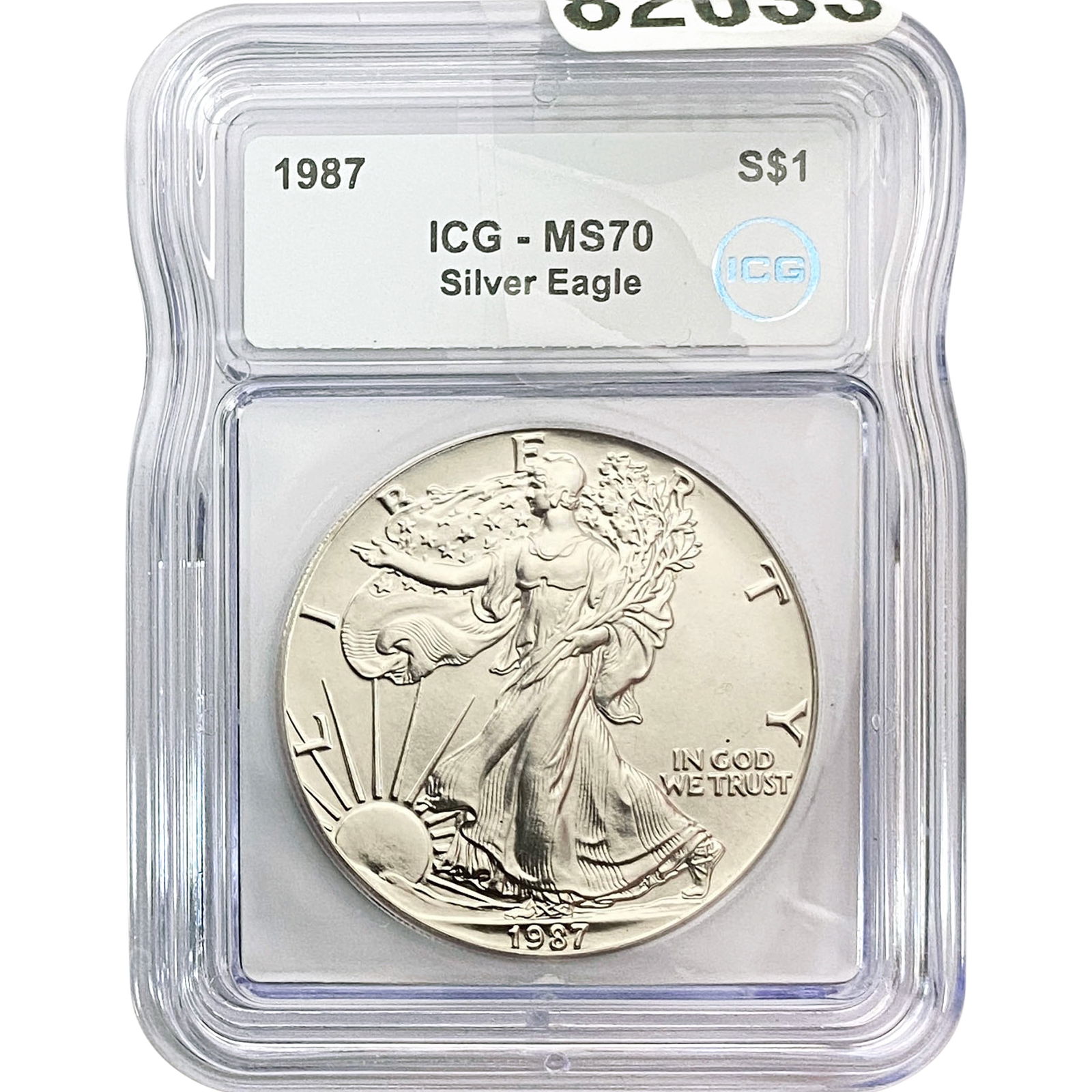 1987 ICG MS70 $1 Silver 1OZ SE (1 of 2)