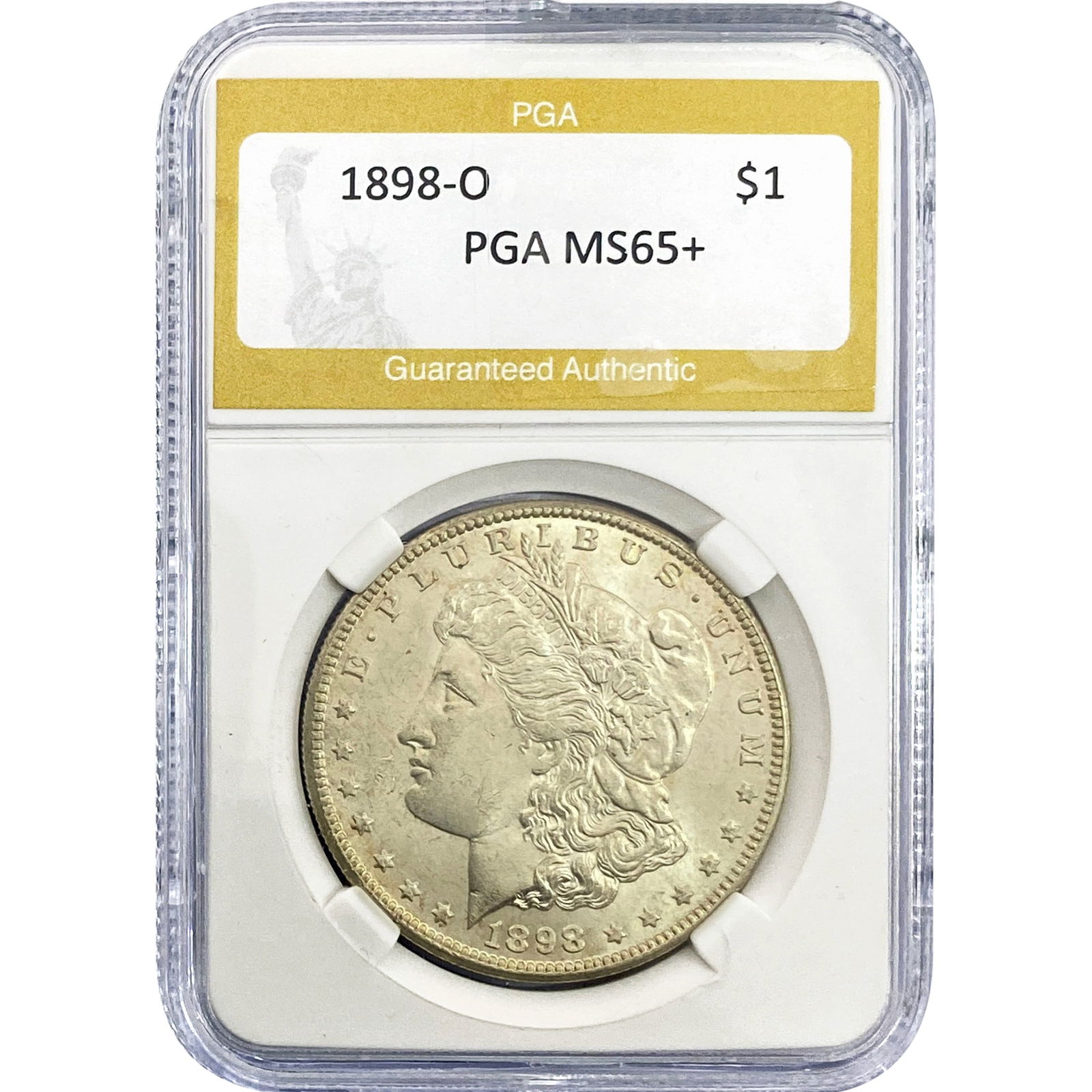 1898-O Morgan Silver Dollar PGA MS65+ (1 of 2)