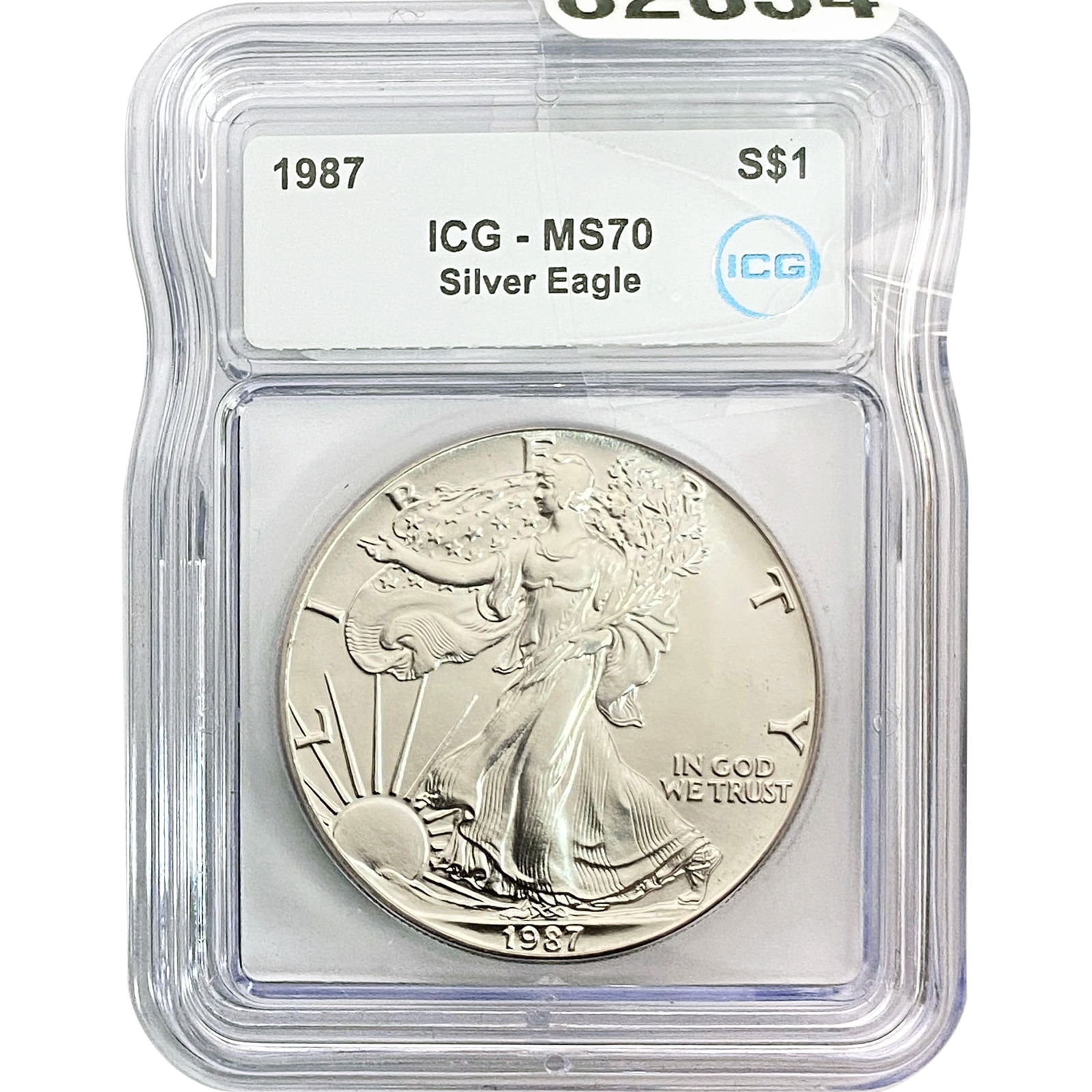 1987 ICG MS70 $1 Silver 1OZ SE (1 of 2)