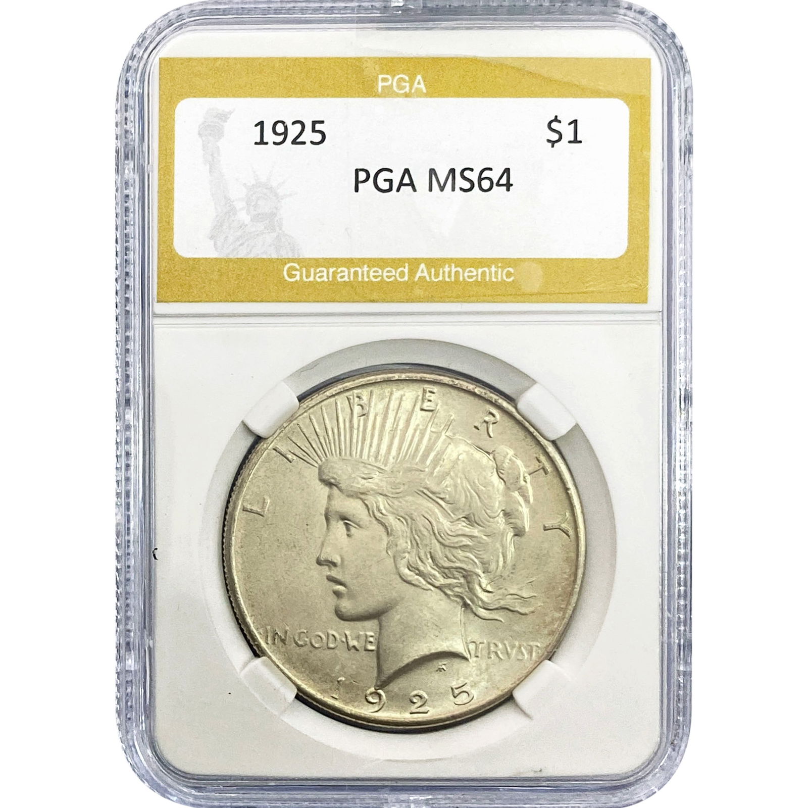 1925 Silver Peace Dollar PGA MS64 (1 of 2)