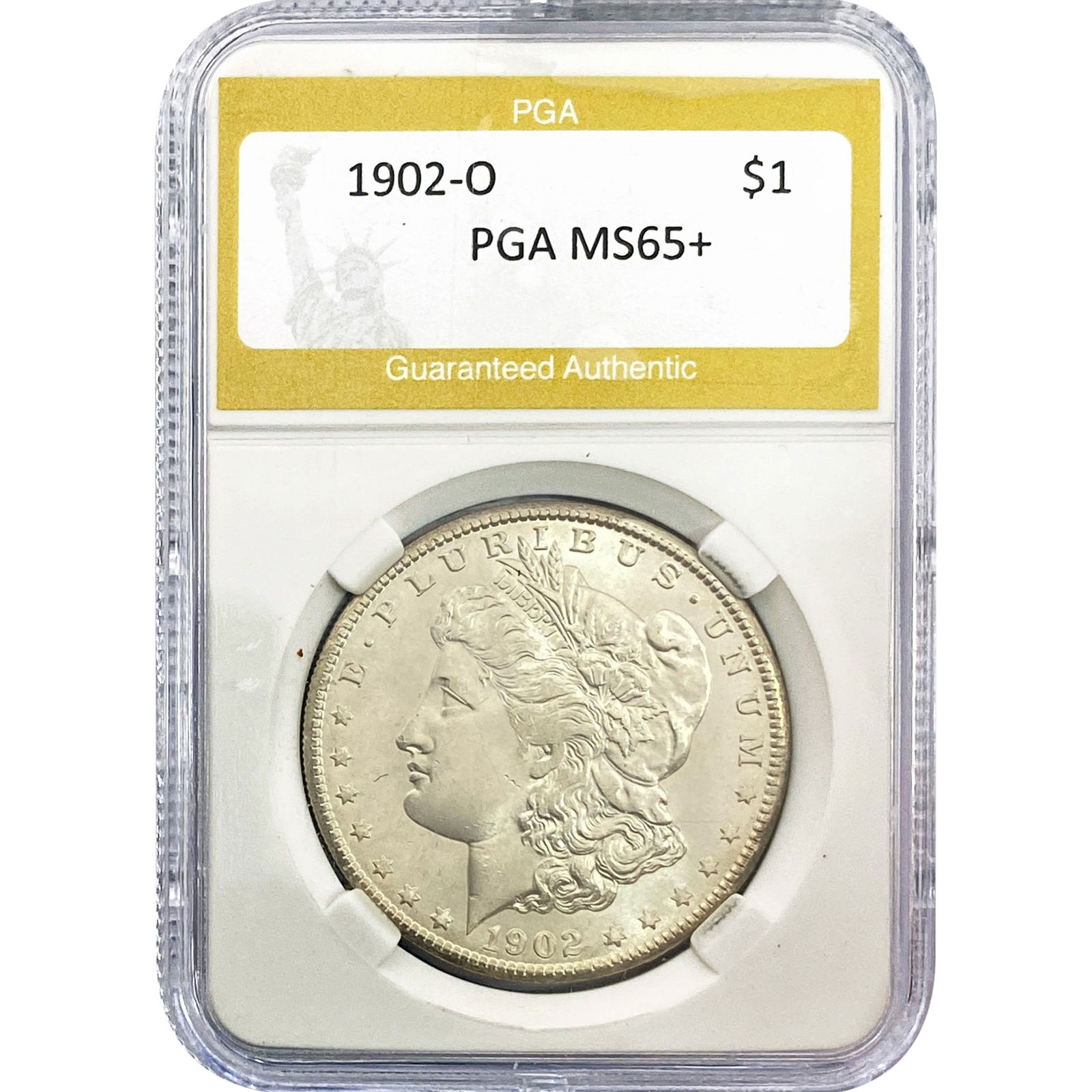 1902-O Morgan Silver Dollar PGA MS65+ (1 of 2)