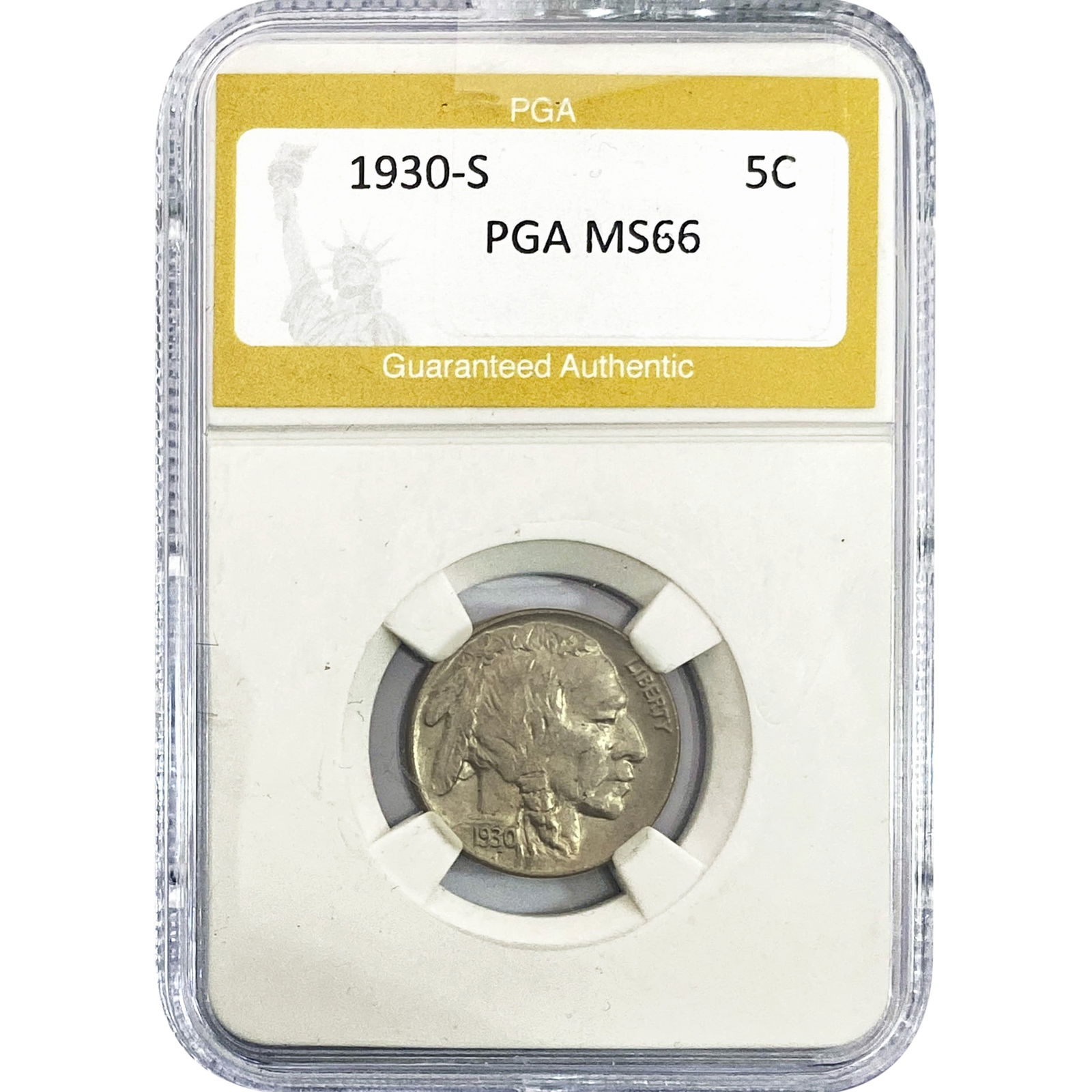 1930-S Buffalo Nickel PGA MS66 (1 of 2)