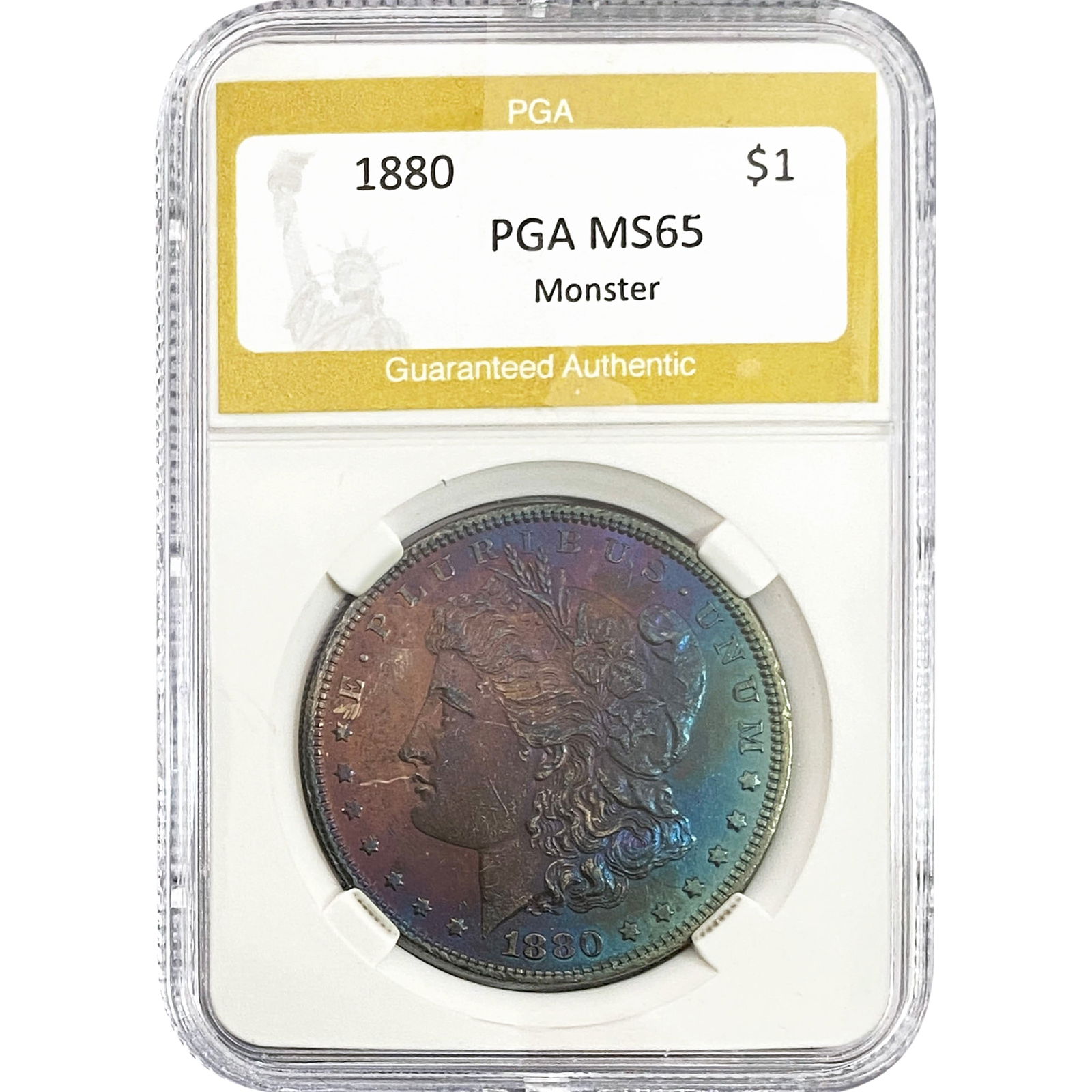 1880 Morgan Silver Dollar PGA MS65 Monster (1 of 2)