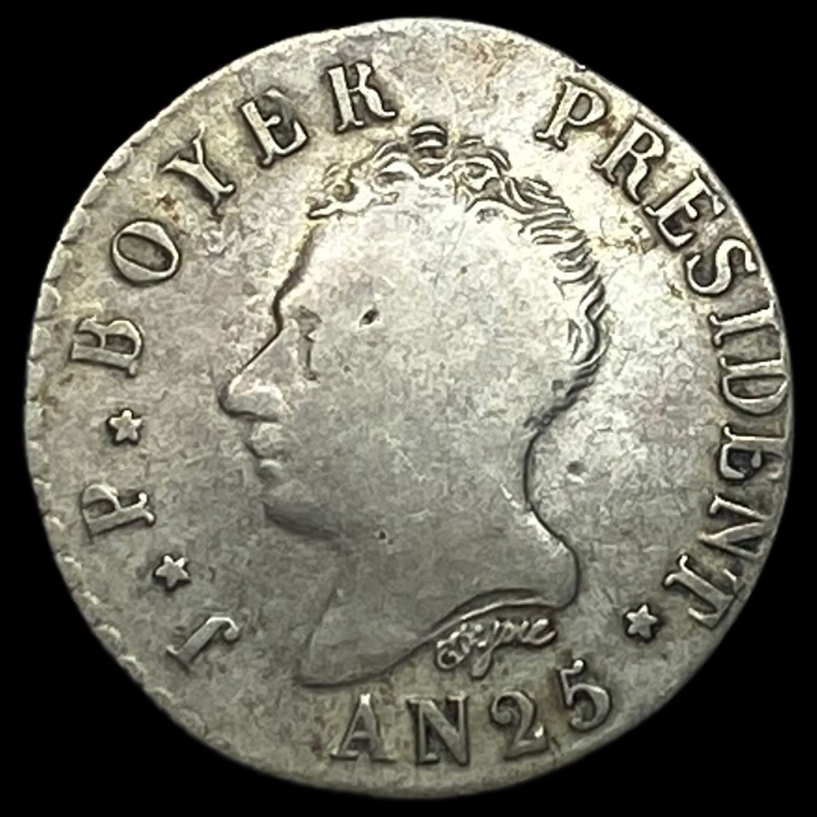 Haiti Silver 50 Cents NEARLY UNCIRCULATED: Haiti Silver 50 Cents NEARLY UNCIRCULATED