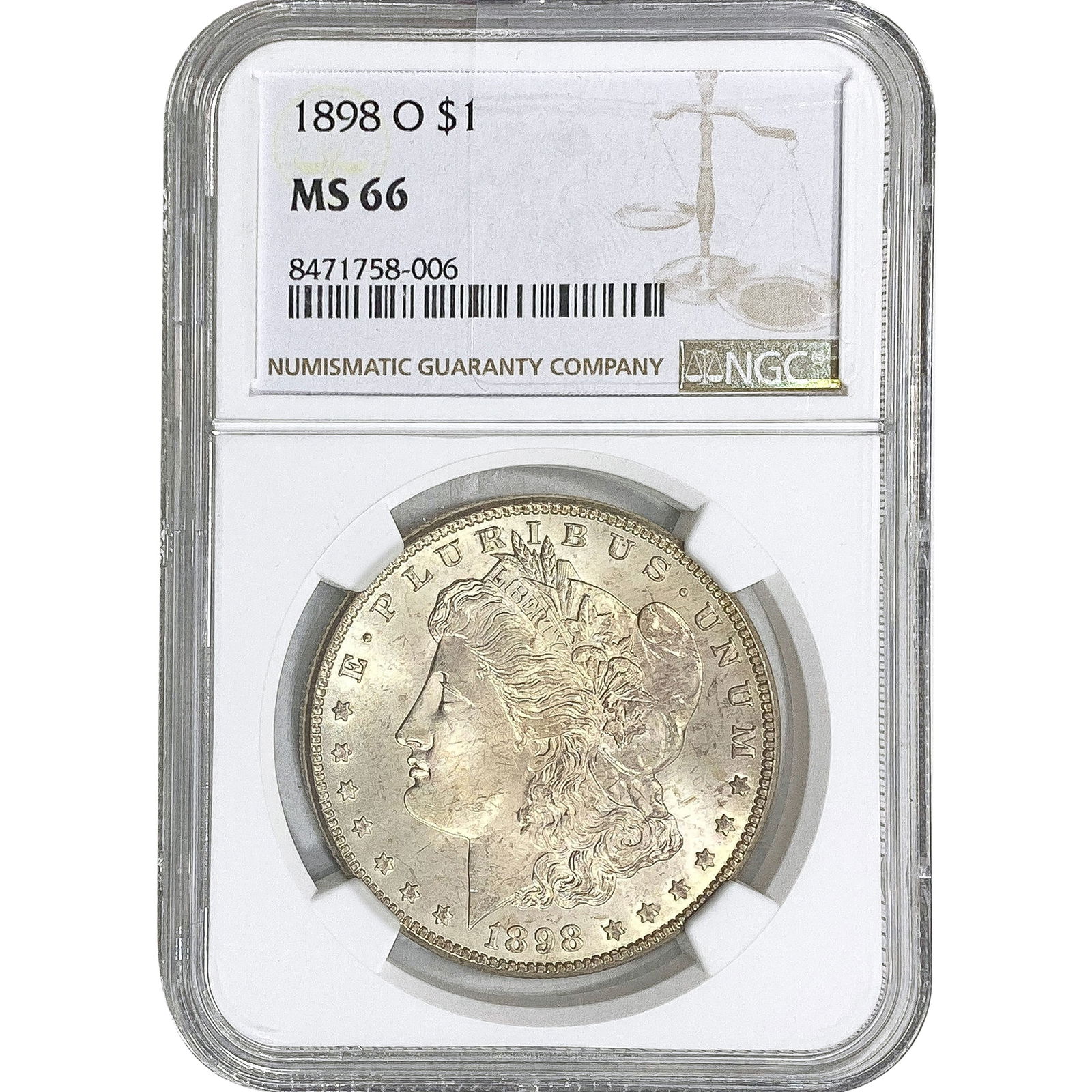 1898-O Morgan Silver Dollar NGC MS66 (1 of 2)