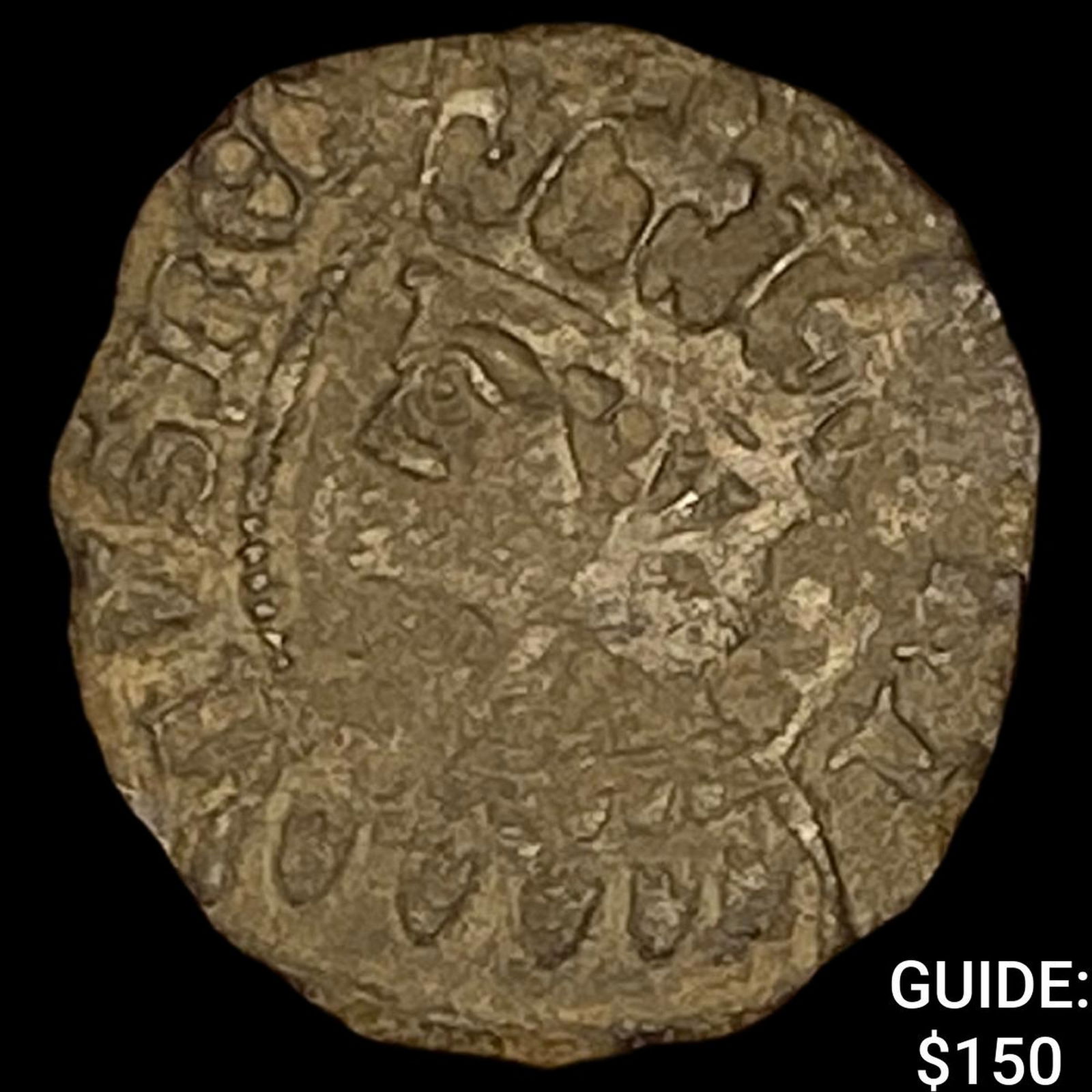 Spain, Castile & Leon Henry II 1368-1379 Billon Denier NEARLY UNCIRCULATED (1 of 2)