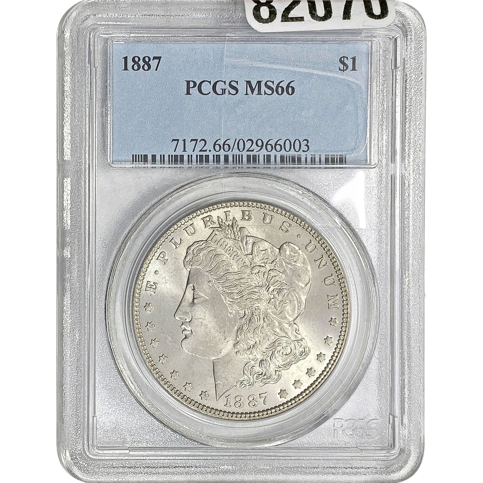 1887 Morgan Silver Dollar PCGS MS66 (1 of 2)
